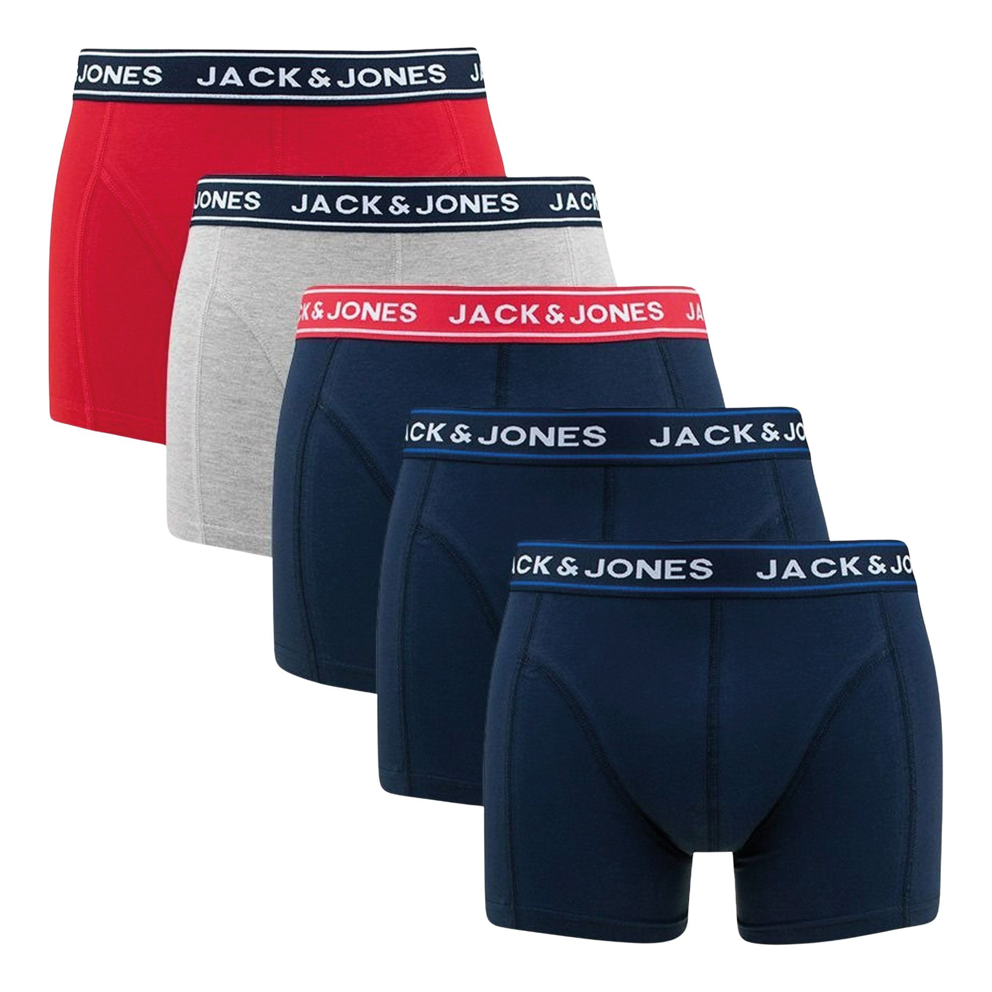 Jack & Jones Hector Solid Trunks Boxershorts Heren (5-pack)