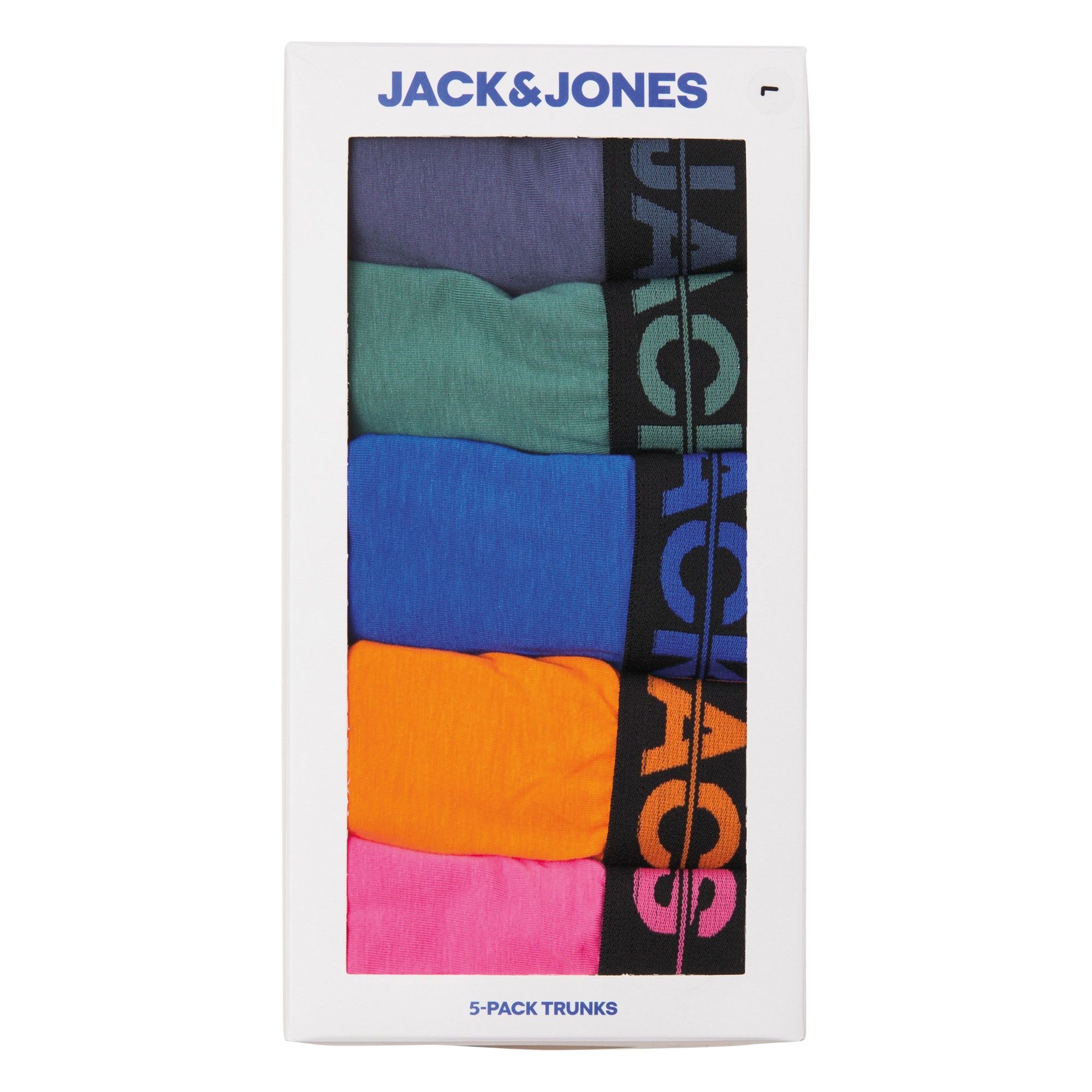 Jack & Jones Seth Solid Trunk Boxershorts Heren (plussize) (5-pack)