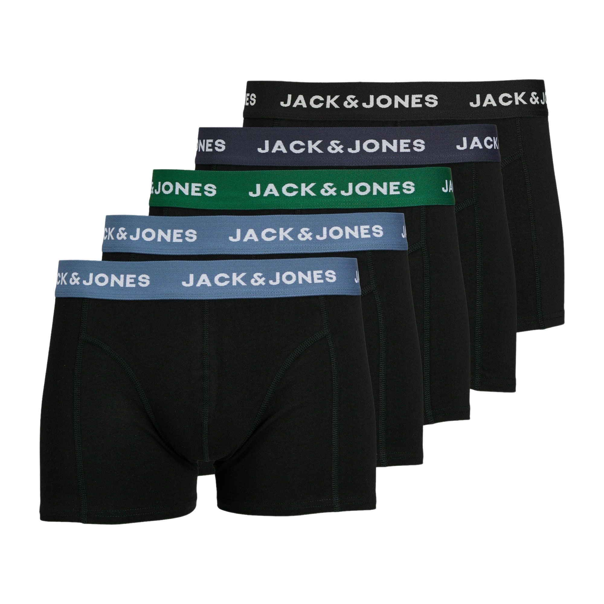 Jack & Jones Solid Trunk Boxershorts Heren (5-pack)