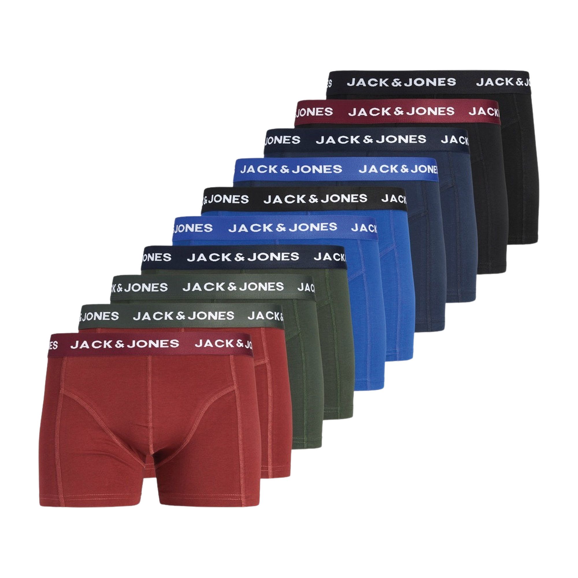 Jack &amp; Jones Solid Trunk Boxershorts Herren (10-pack)