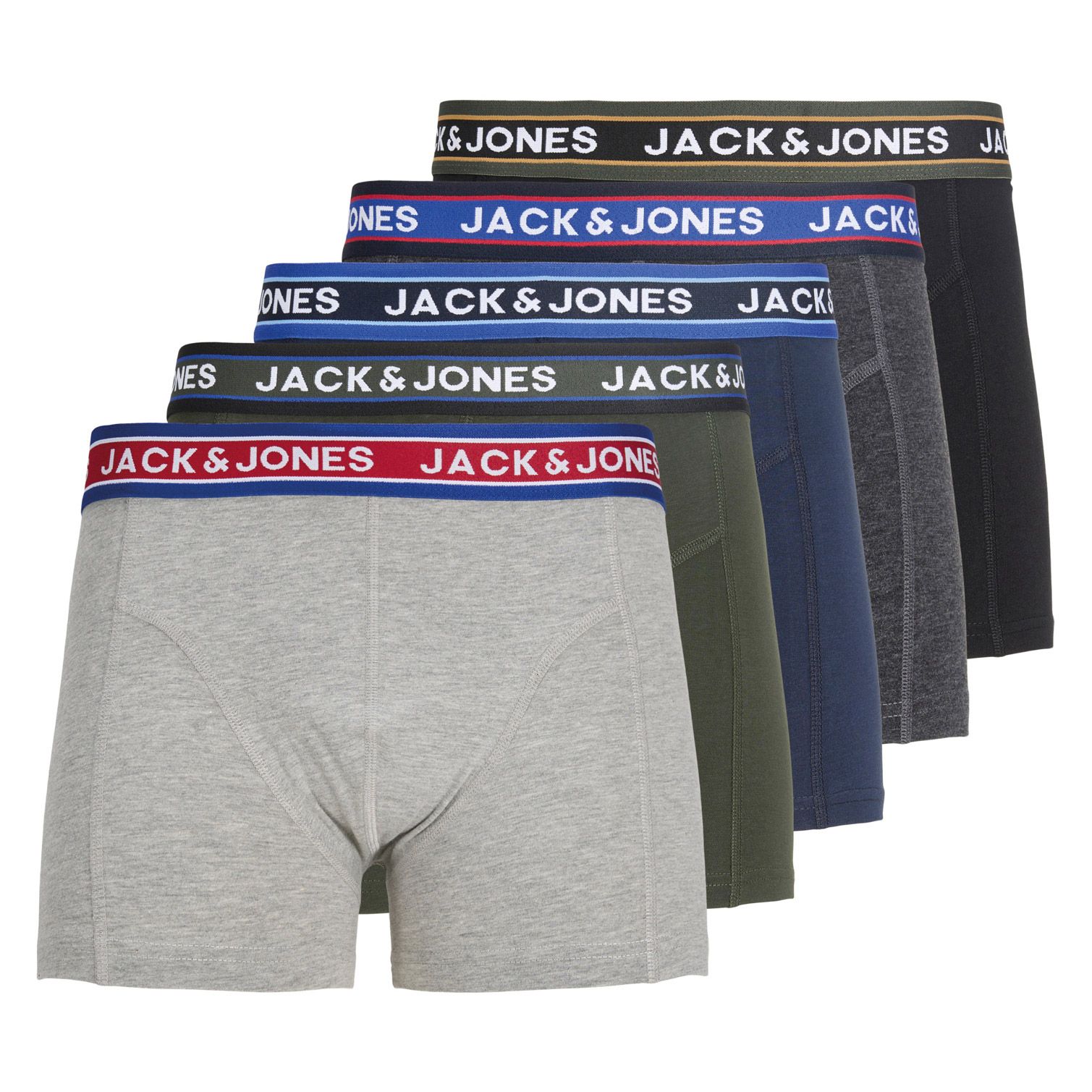 Boxershorts Jack &amp; Jones Oliver Trunks Hommes (lot de 5)
