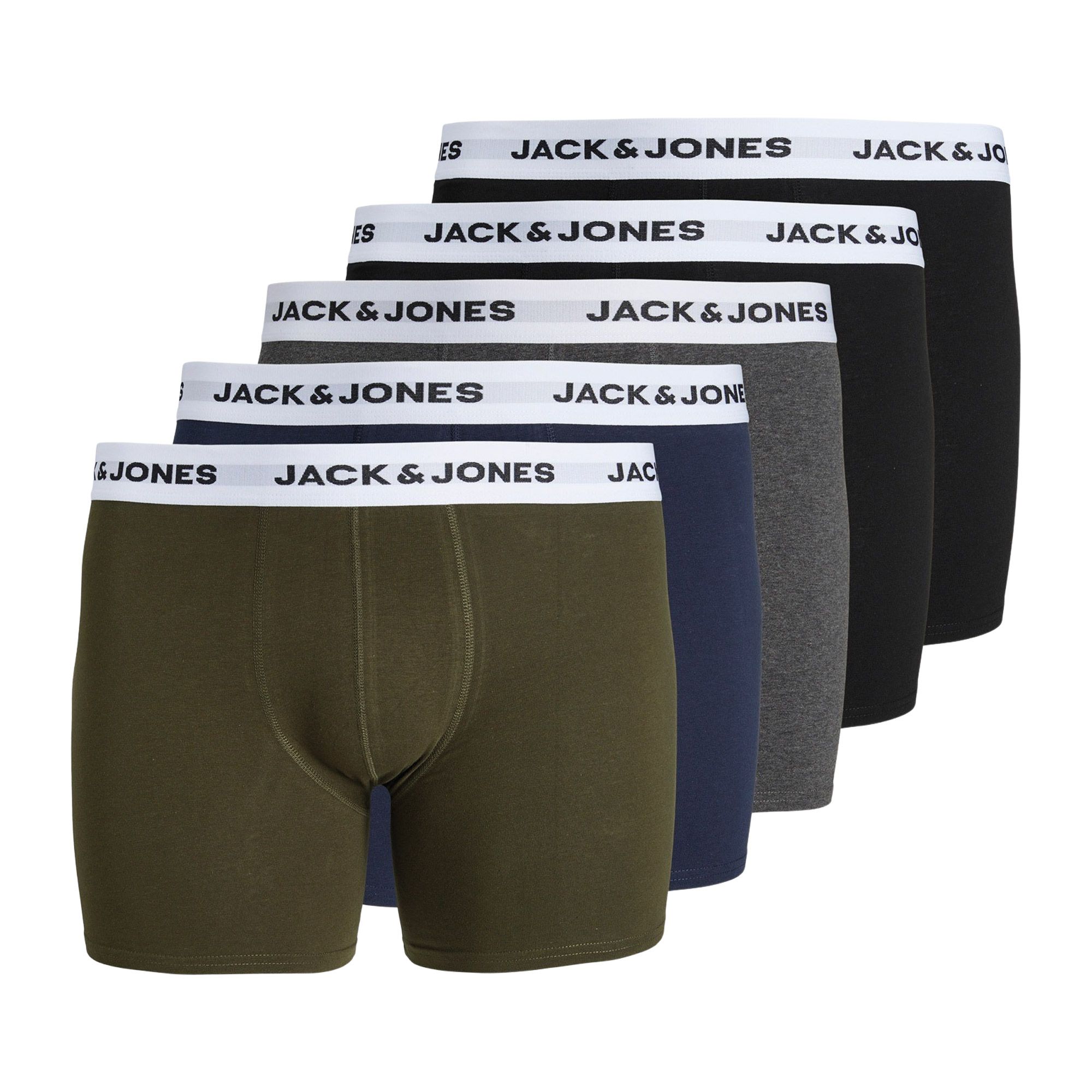Caleçon Jack &amp; Jones Basic Trunks Hommes (lot de 5)