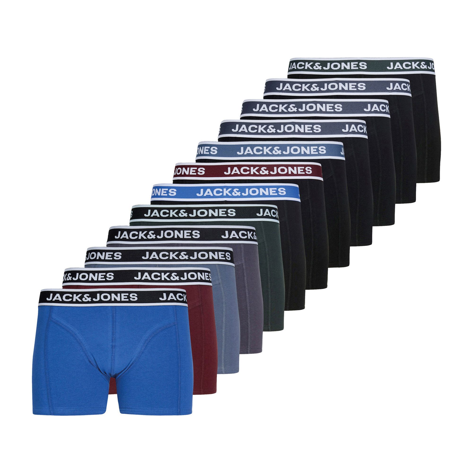 Jack & Jones Troy Solid Trunk Boxershorts Heren (12-pack)