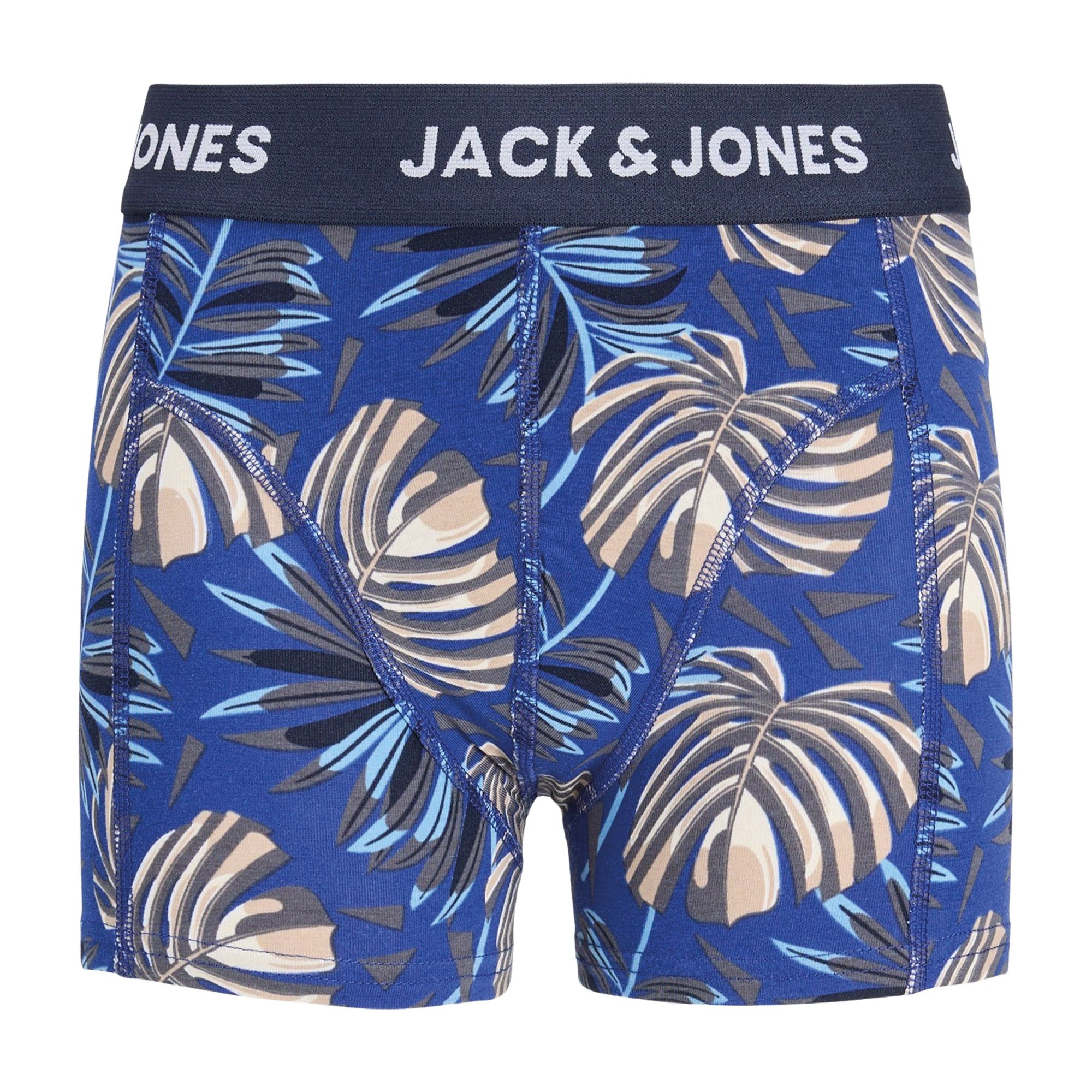 Boxershorts Jack & Jones Hendo Leaves Trunks Garçons (lot de 3)