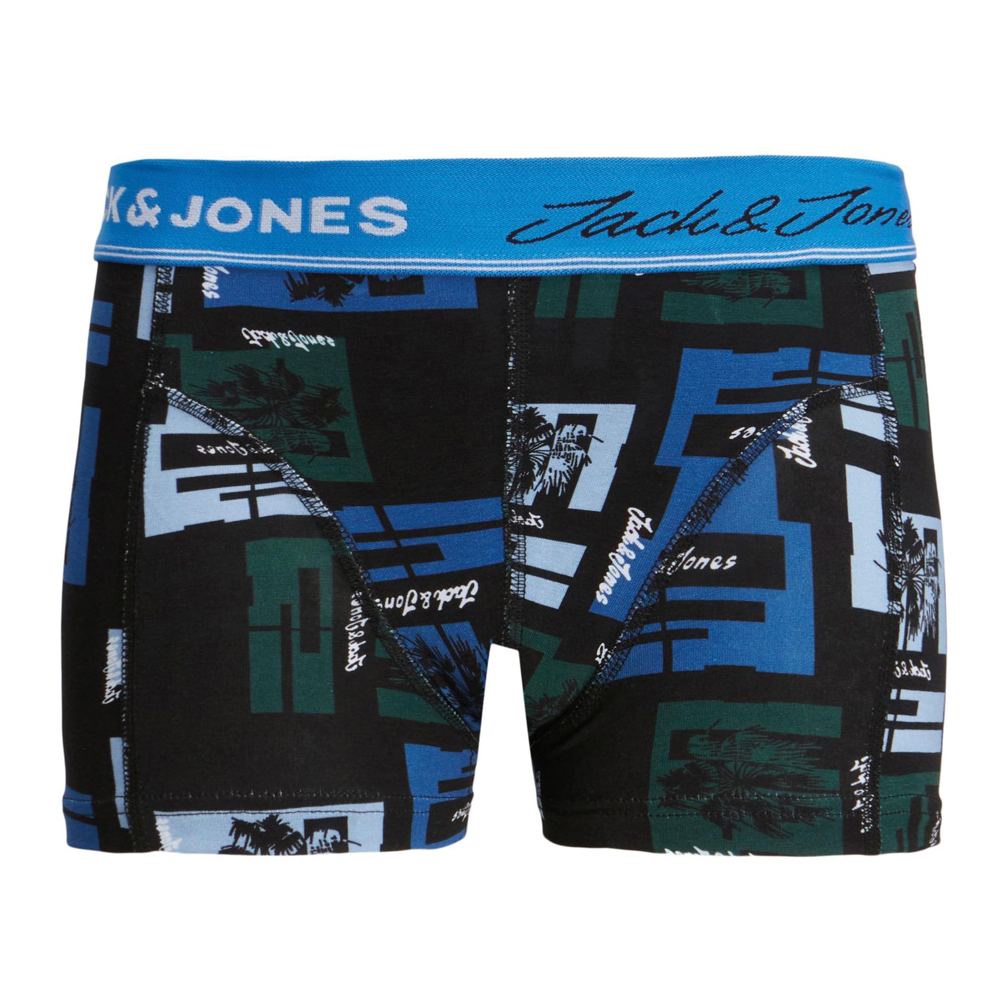 Jack & Jones Leaves Logo Trunks Boxershorts Jongens (3-pack)