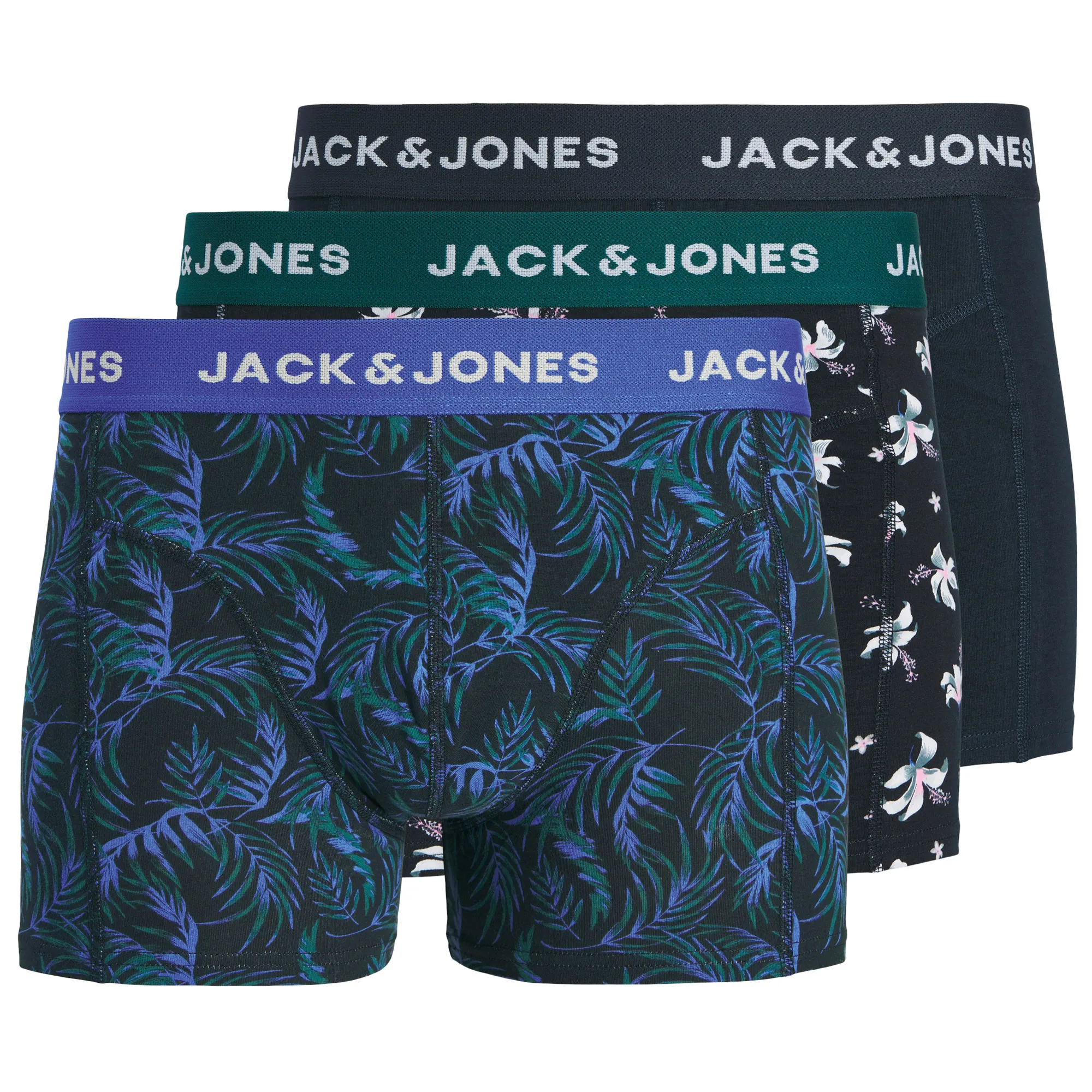 Jack &amp; Jones Todd Flower Trunk Boxershorts Heren (3-pack)