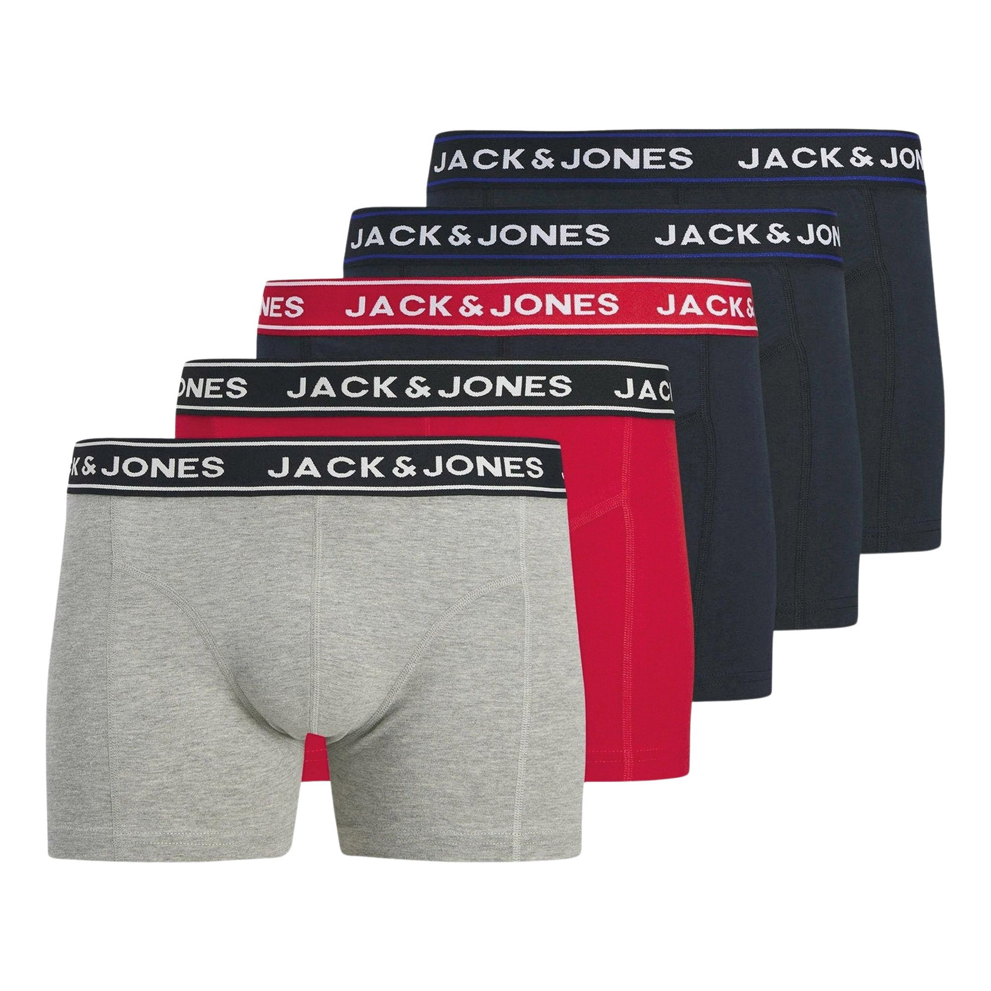 Jack & Jones Hector Solid Trunks Boxershorts Heren (5-pack)