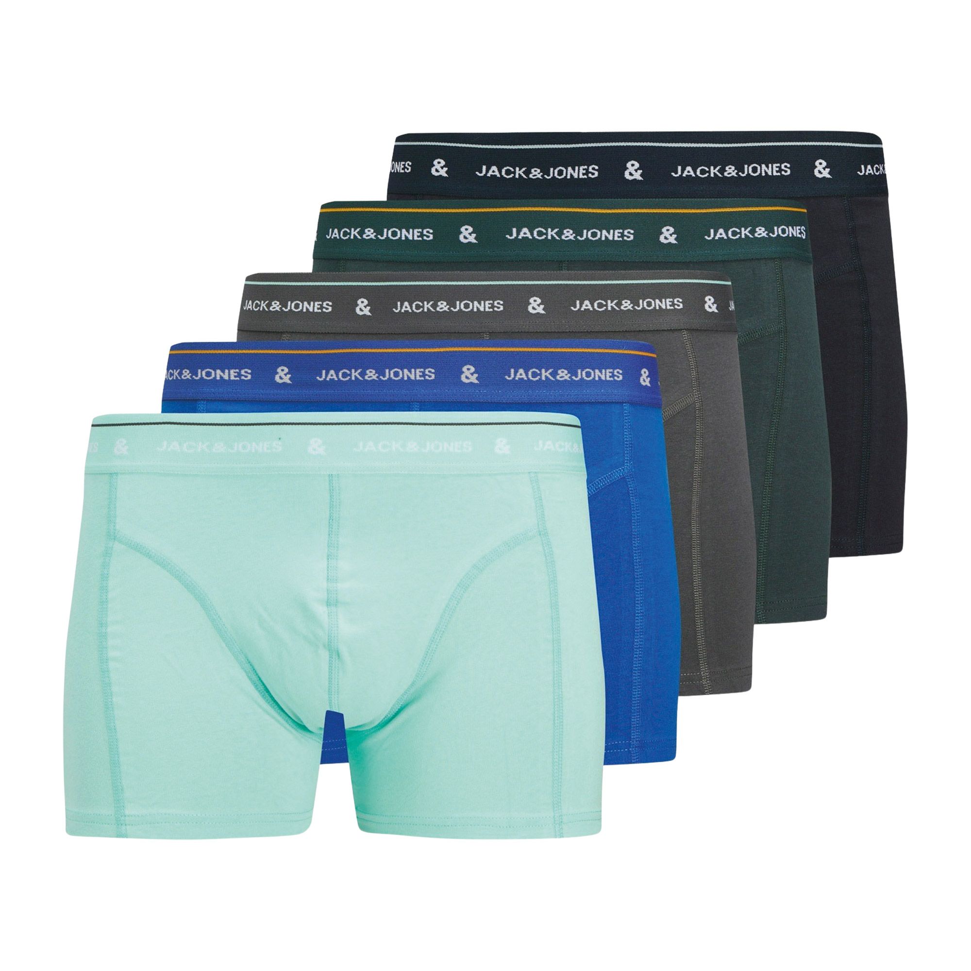 Jack & Jones Ron Solid Trunk Boxershorts Herren (5er-Pack)