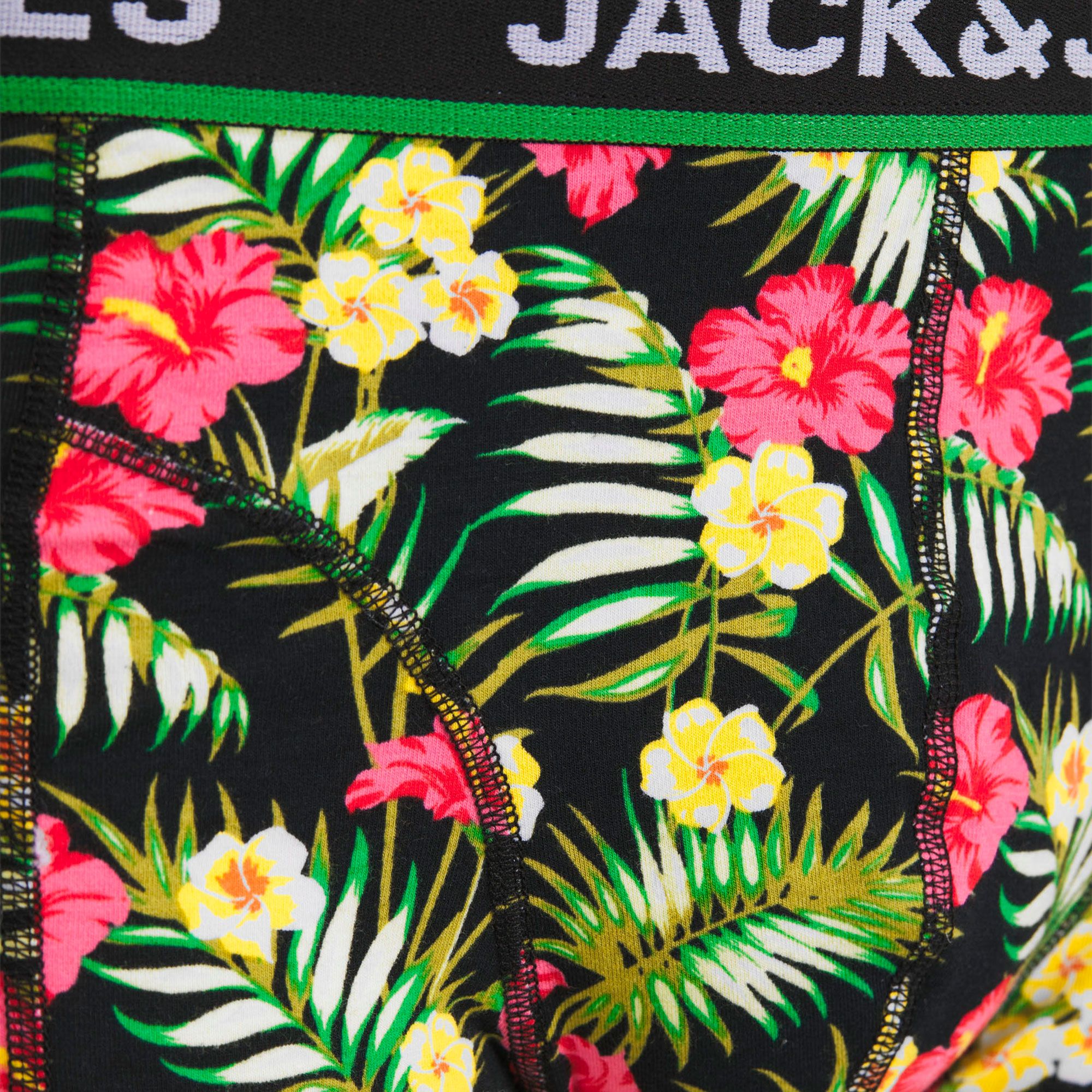 Caleçon Jack & Jones Pink Flowers Trunk Hommes (lot de 3)
