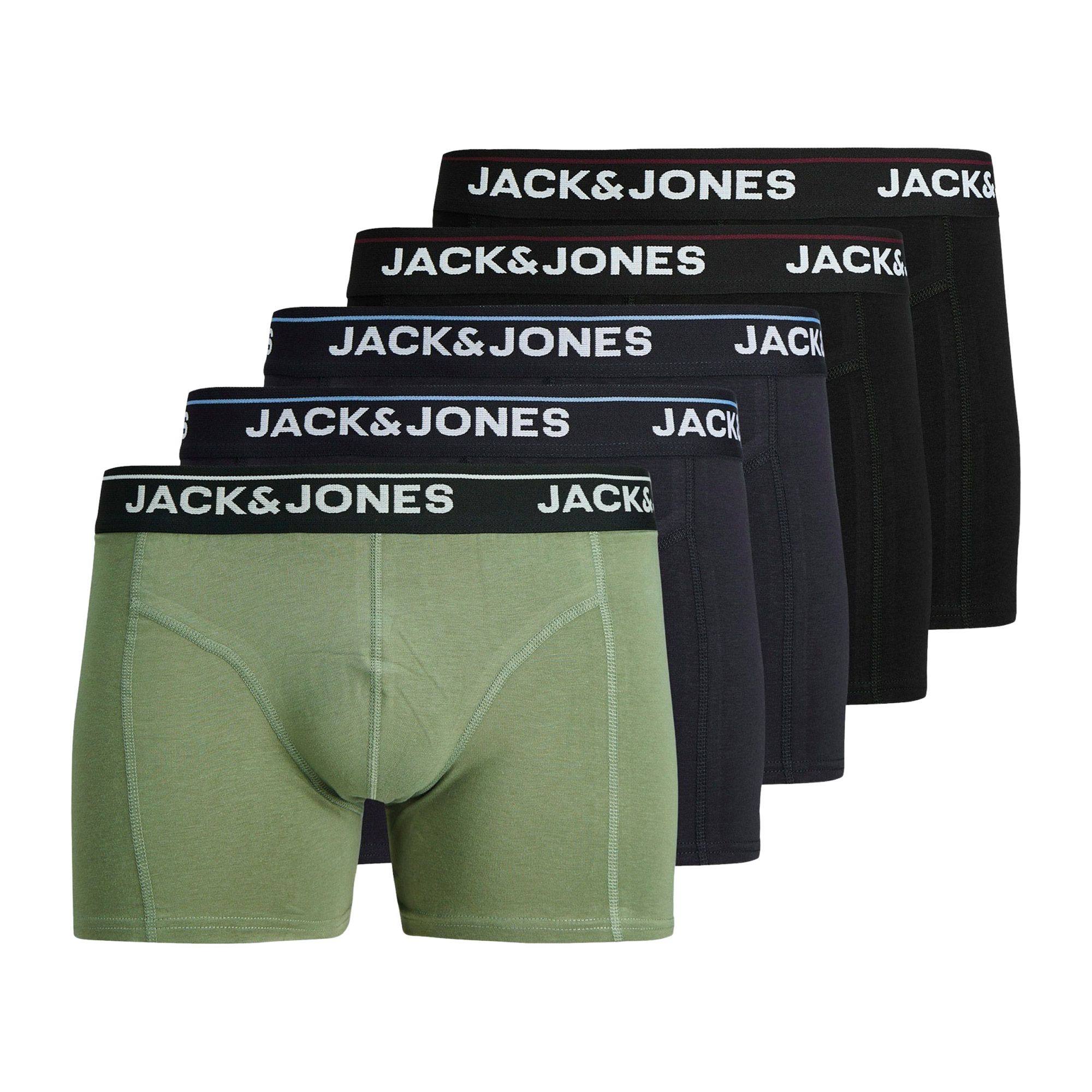 Jack &amp; Jones Timothy Solid Trunk Boxershorts Heren (5-pack)
