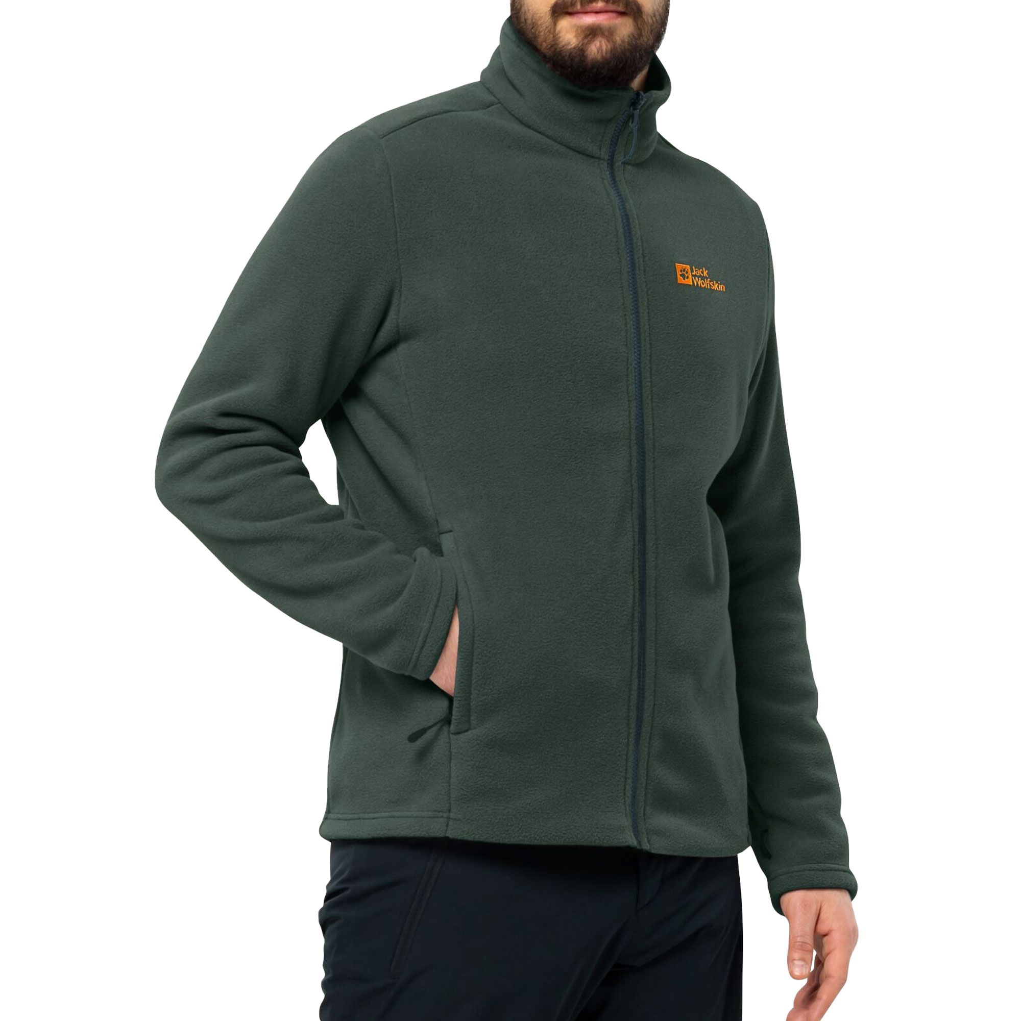 Jack Wolfskin Waldsteig fleece vest heren linen