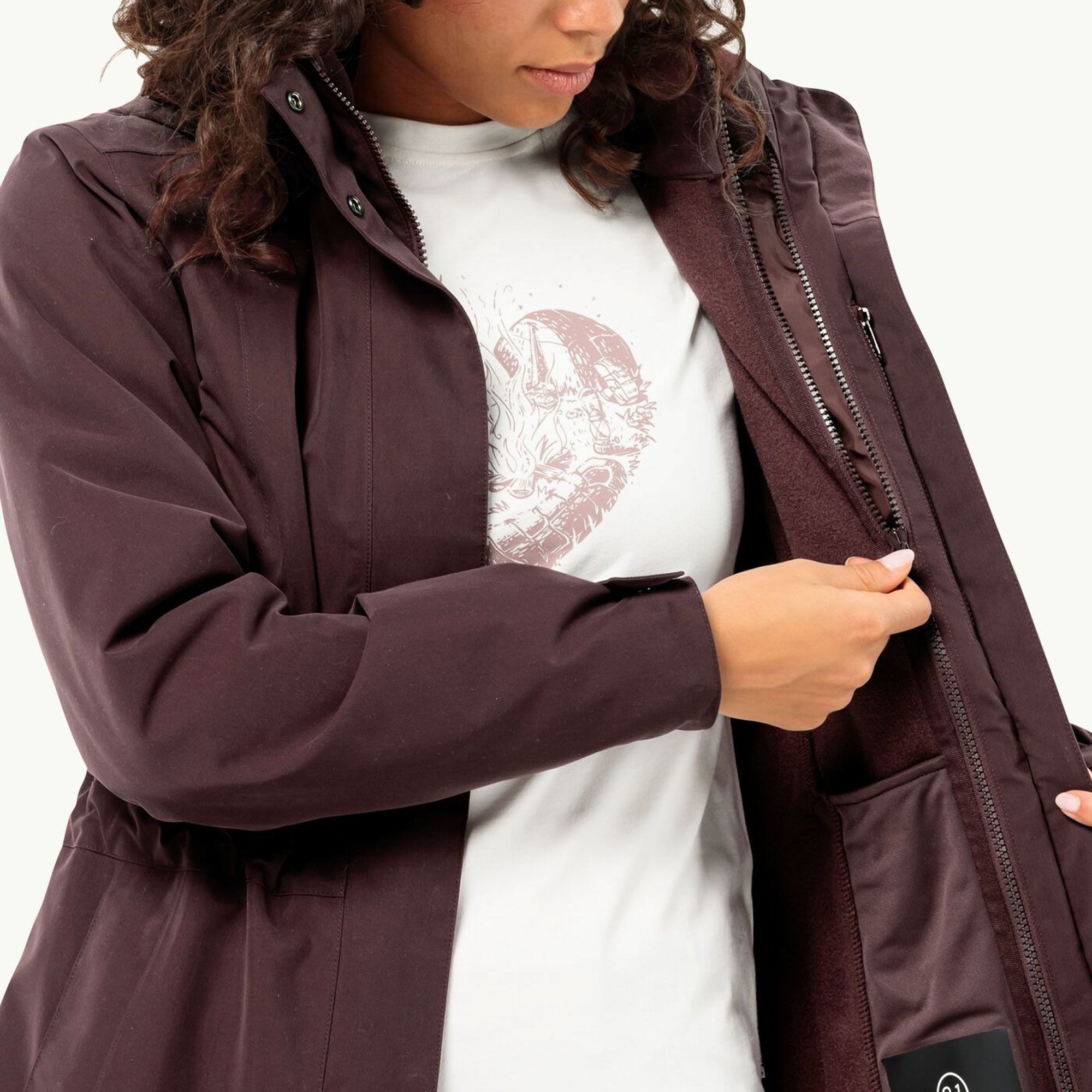 Jack Wolfskin Ottawa 3-in-1 Parka Winterjas Dames