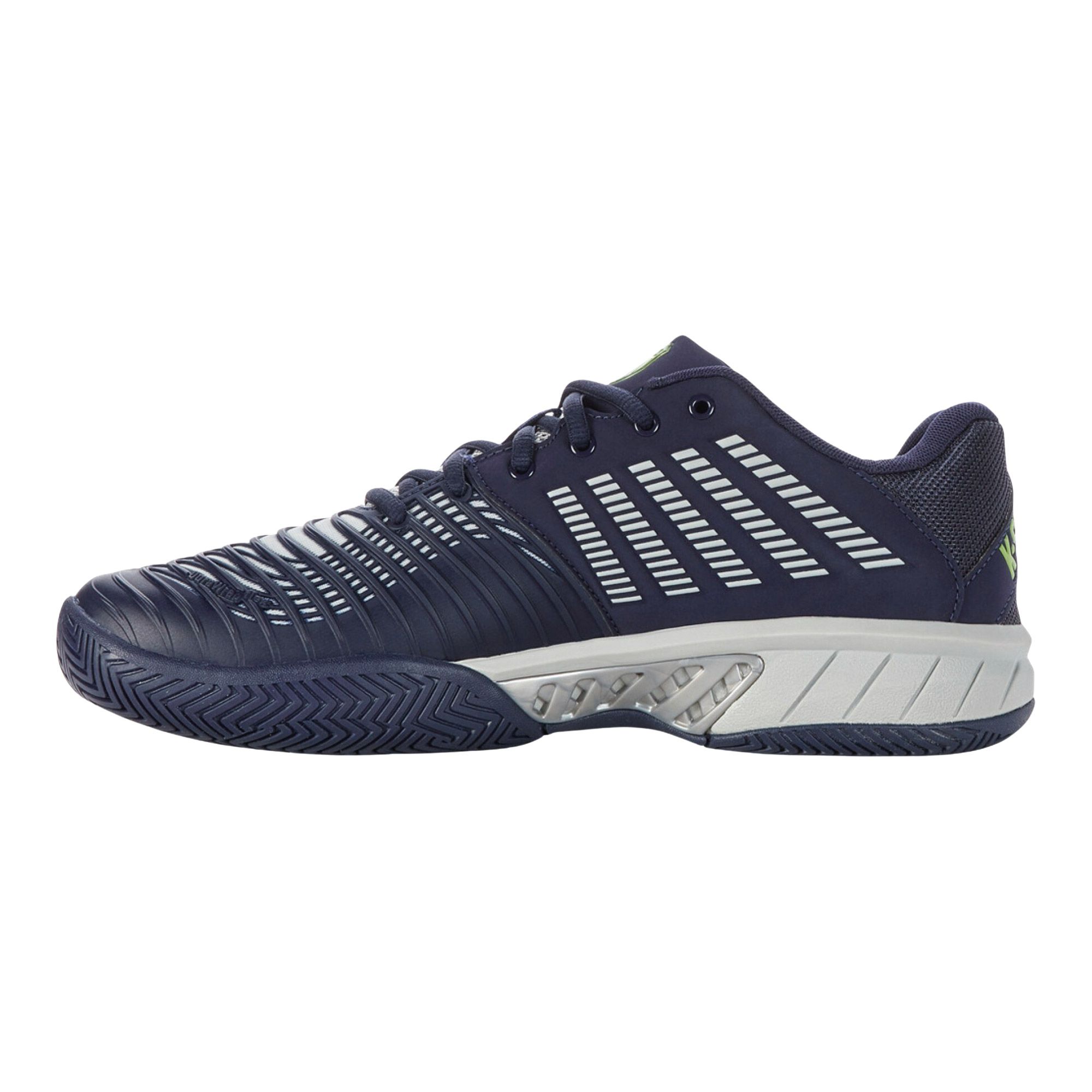 K-Swiss Performance Heren Express Light 3 Padel Tennis Schoen, Black/True Blue/Neon Pink, EU 42,5, Black True Blue Neon Pink, 42.5 EU