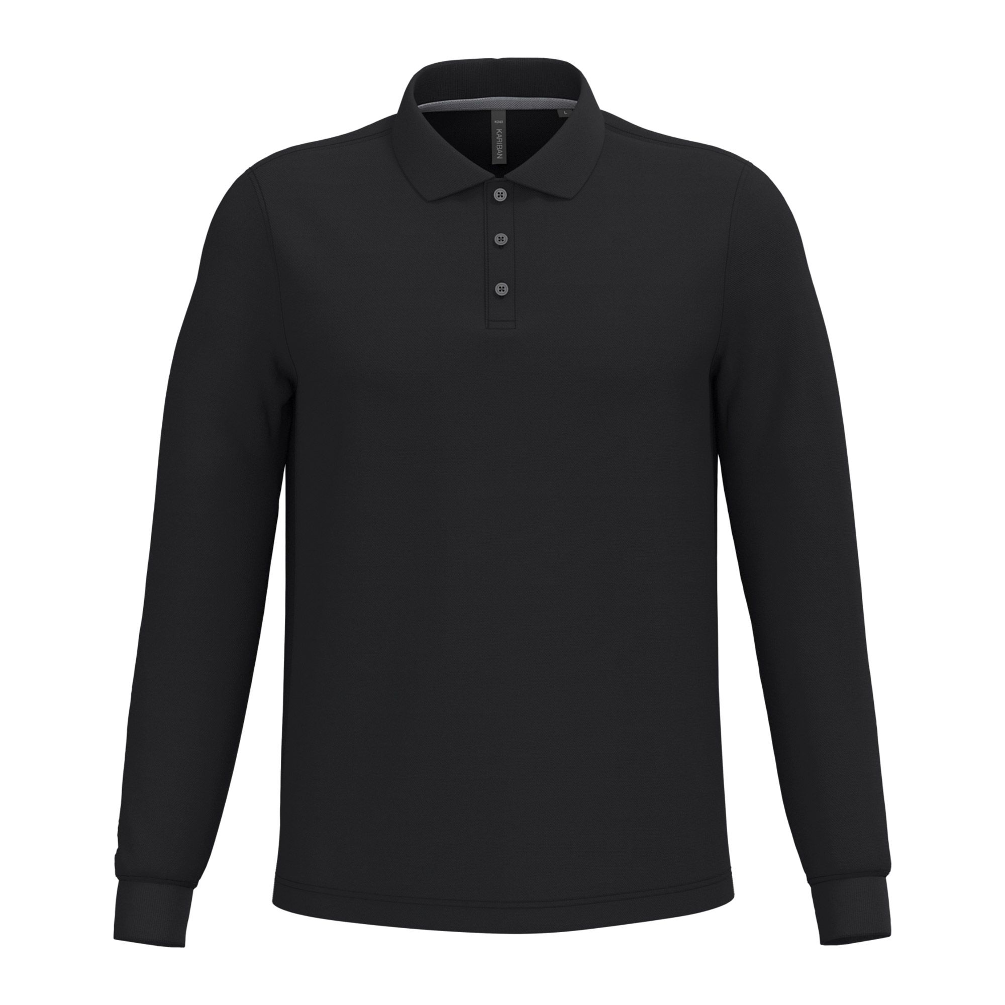 Kariban Longsleeve Polo Heren