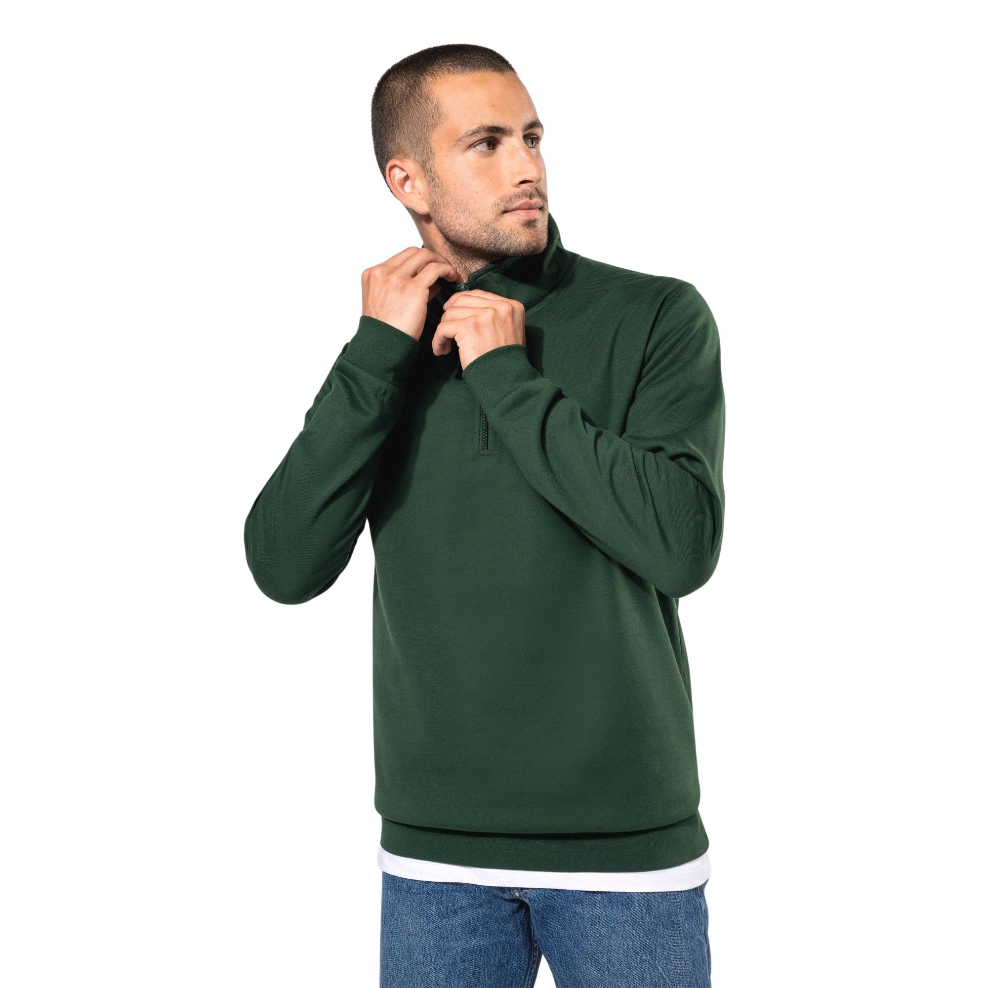 Kariban Zip Sweater Heren