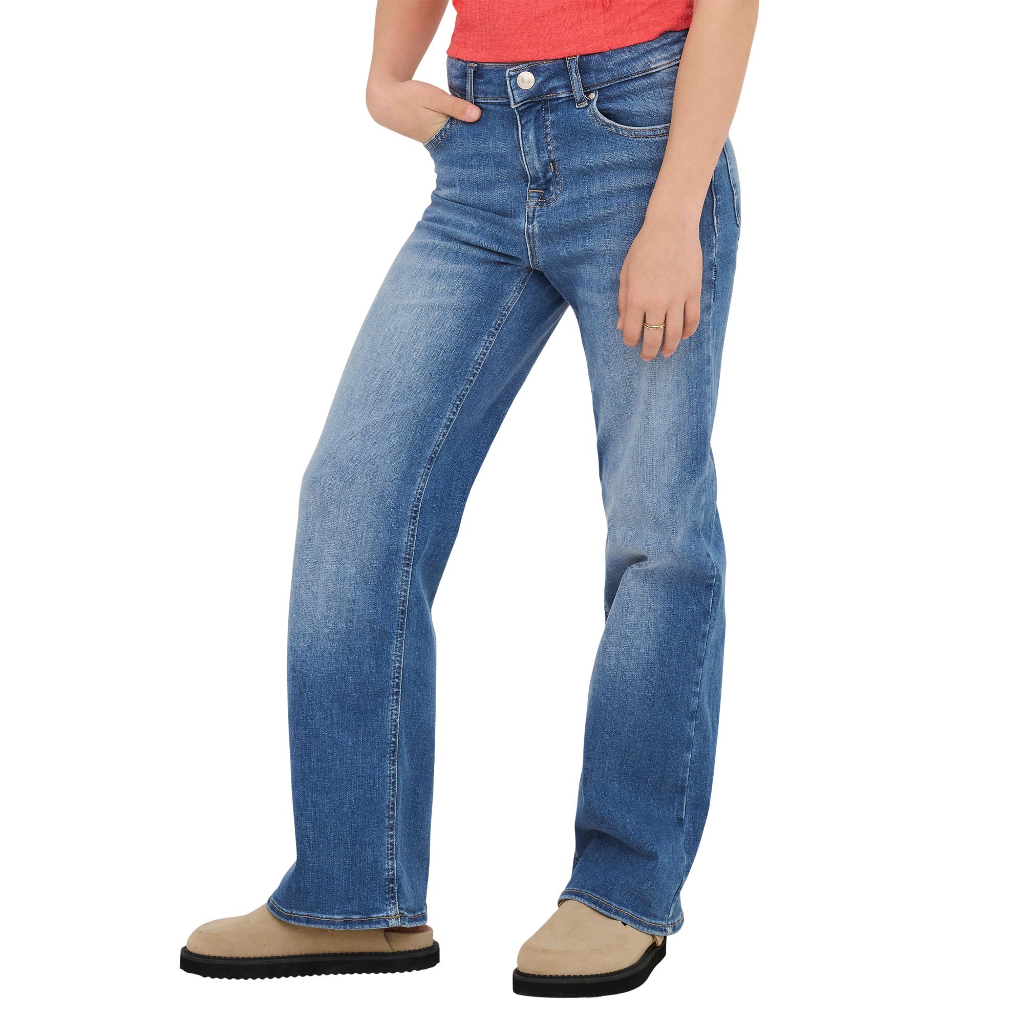 Kids Only Madison Blush Wide Jeans Meisjes