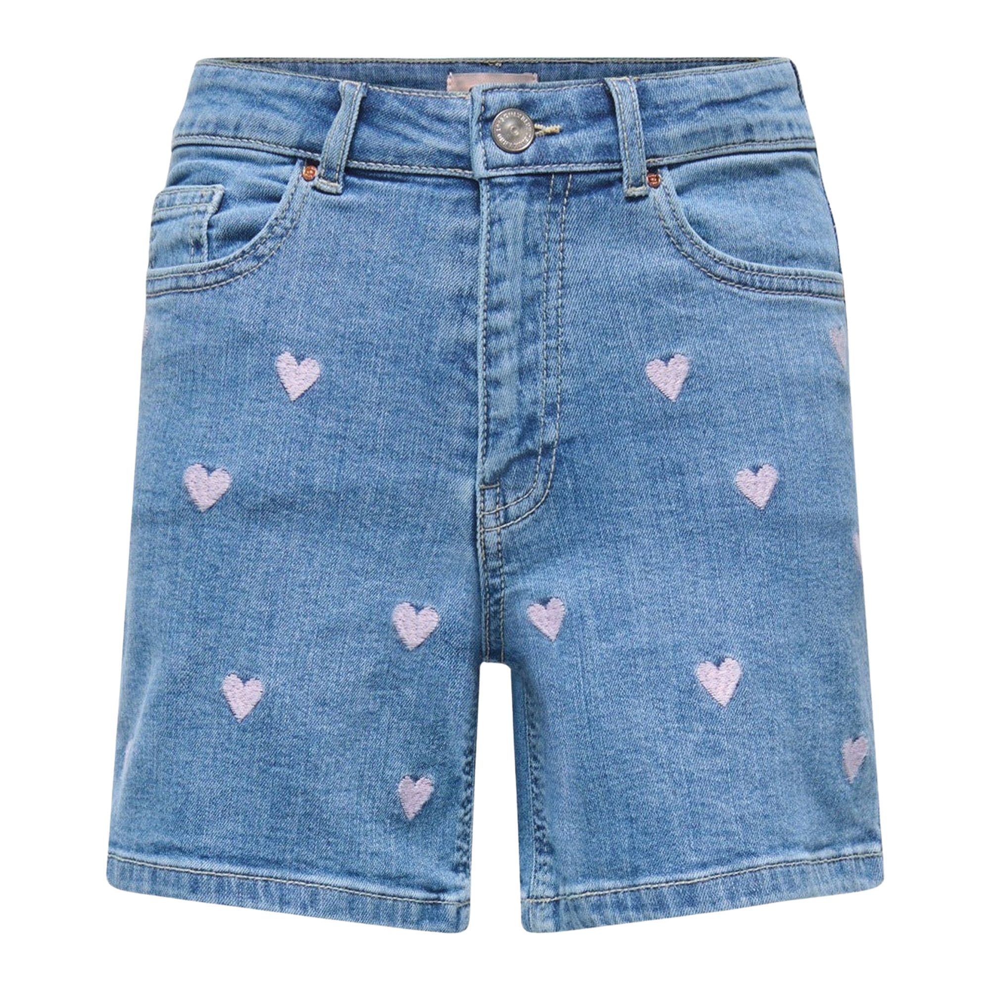 Kids Only Juicy Heart Denim Short Meisjes