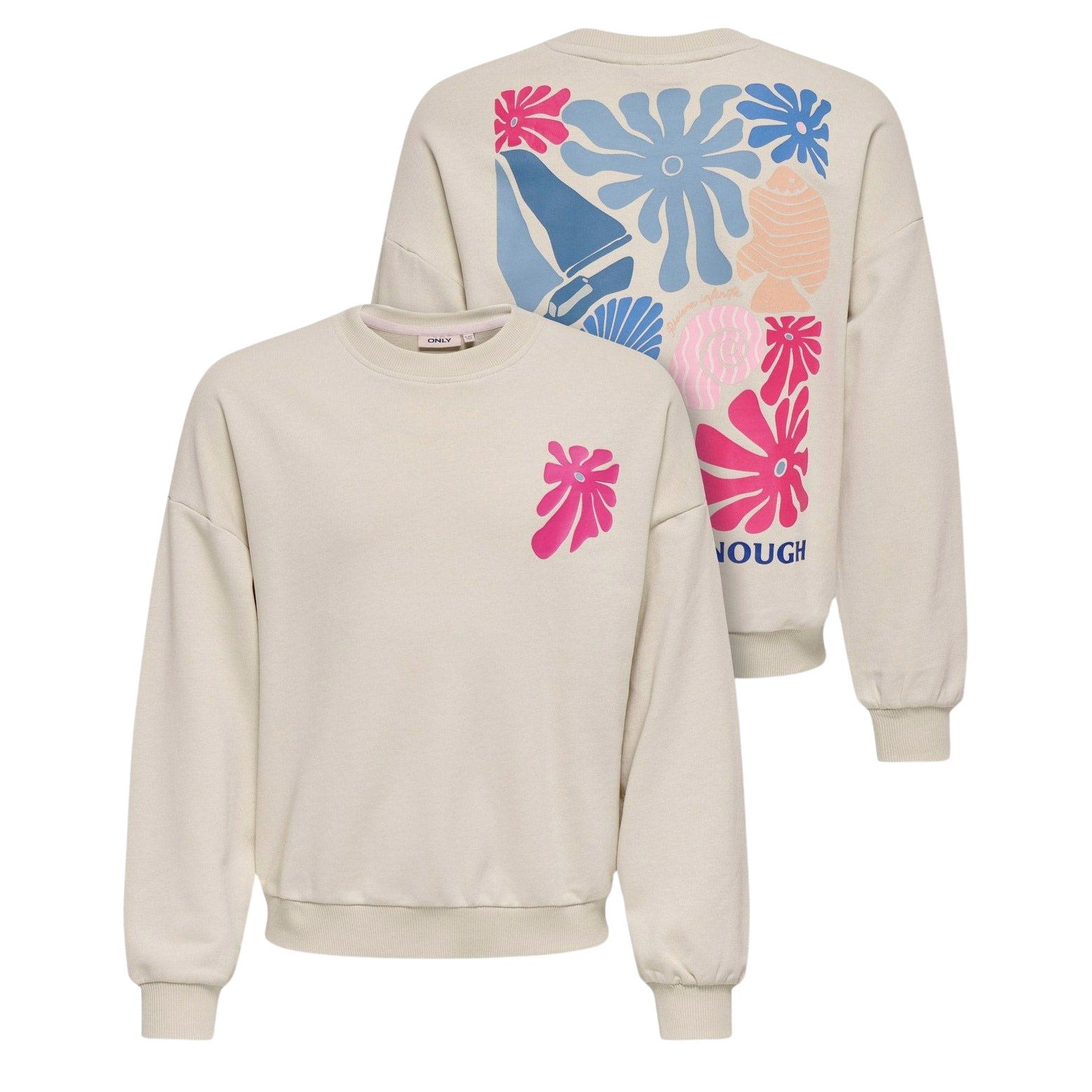 Kids Only Karlie Life Loose Printed Sweater Meisjes