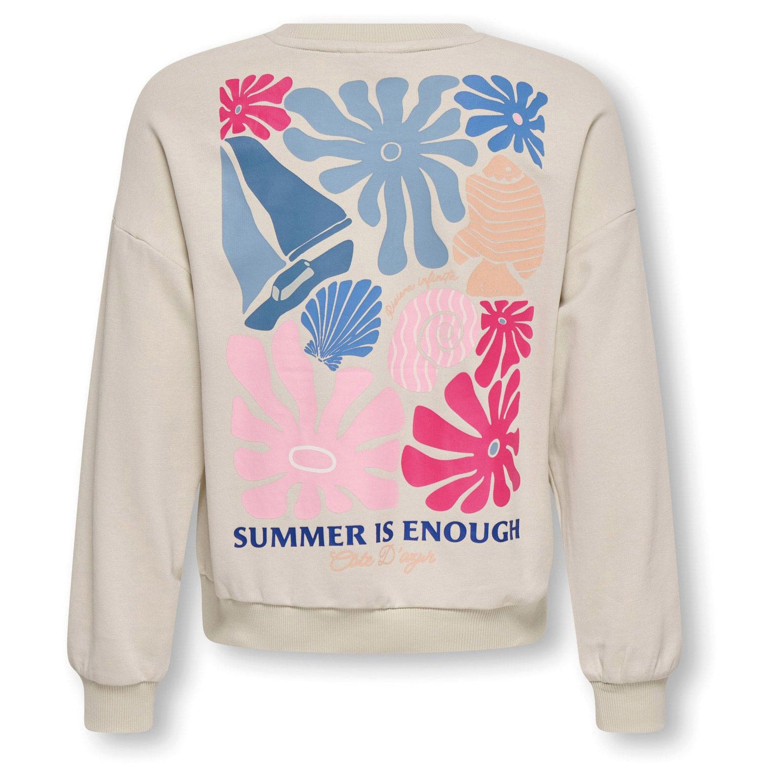 Kids Only Karlie Life Loose Printed Sweater Meisjes