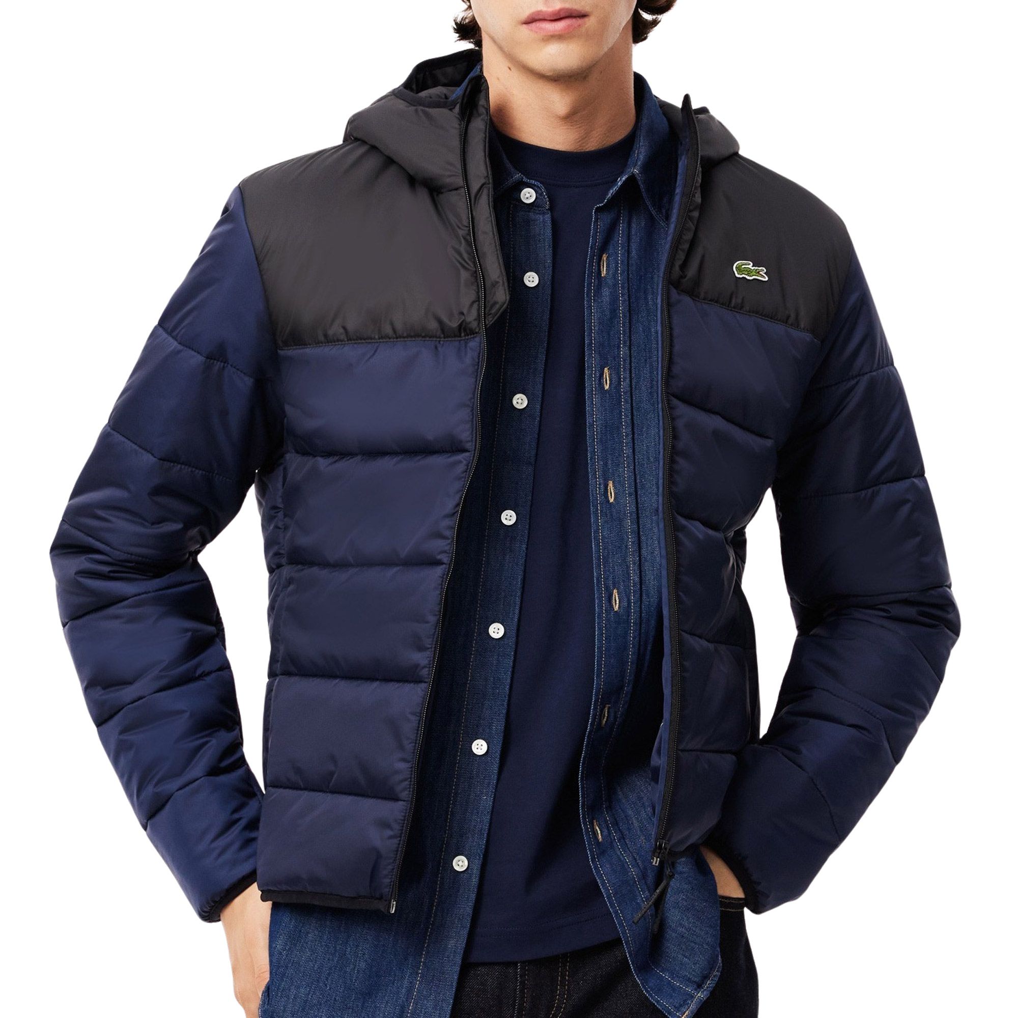 Lacoste Waterrepellent Hooded Puffer Jacke Herren
