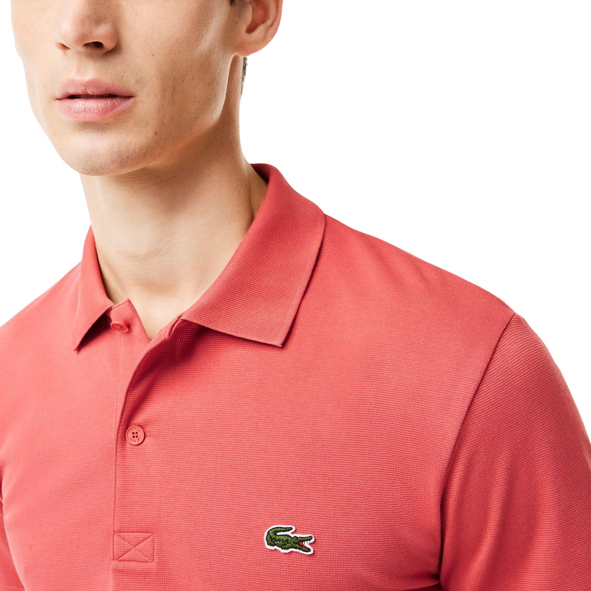 Lacoste Ribbed Collar Polo Heren