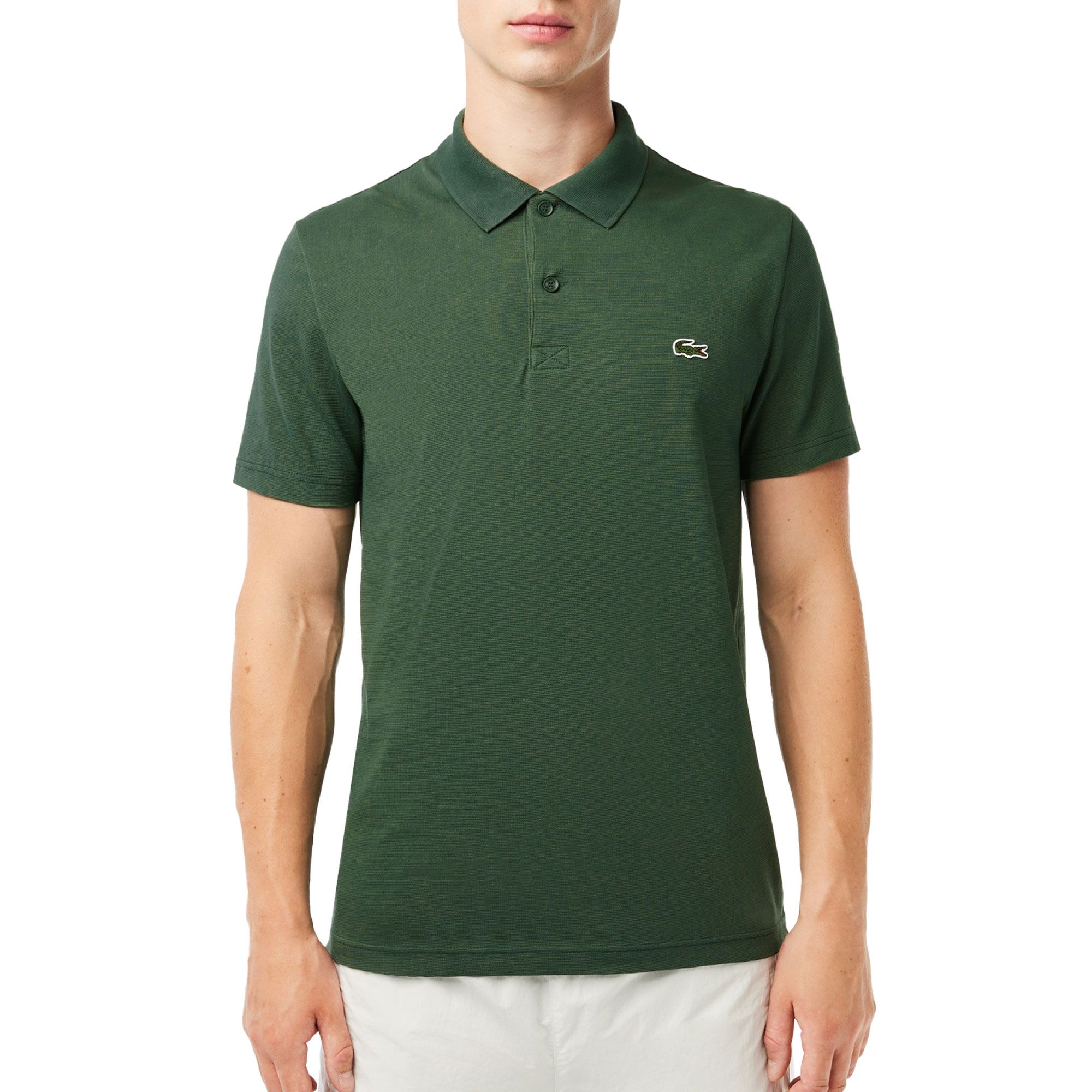 Lacoste Ribbed Collar Polo Heren