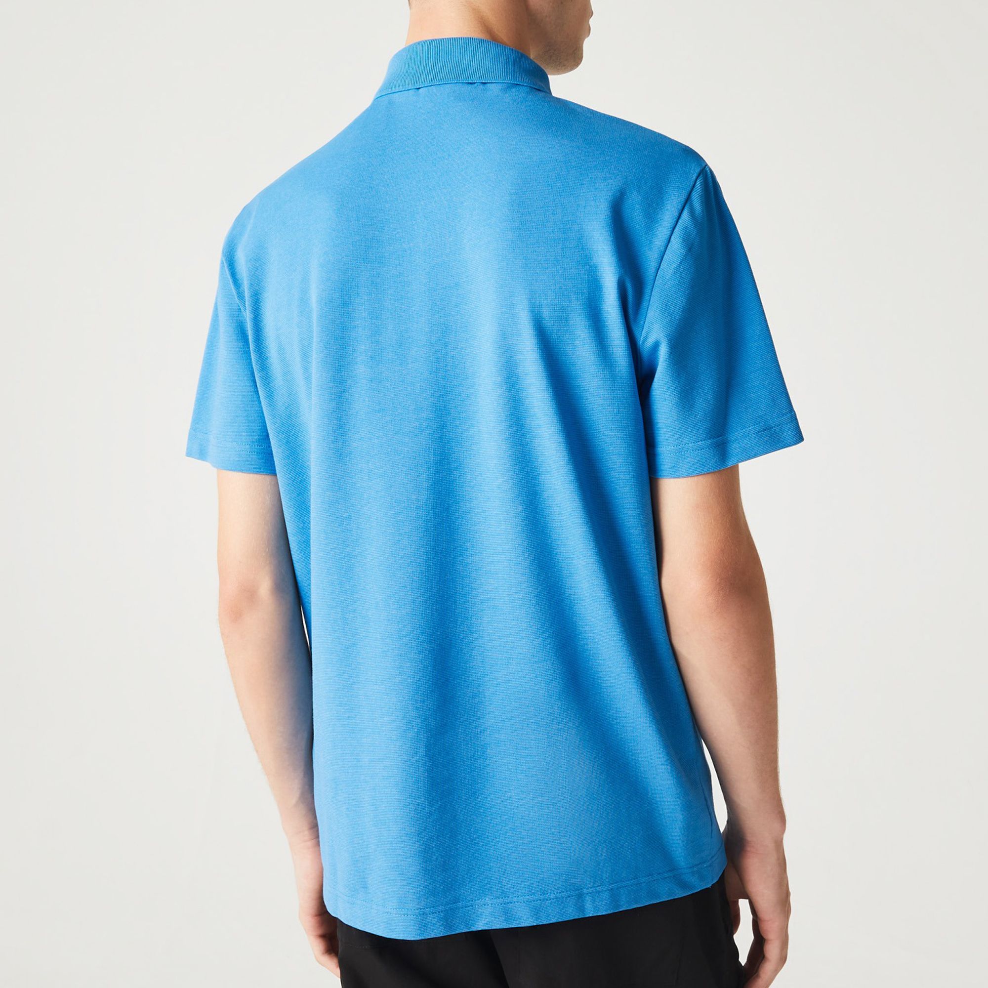 Lacoste Ribbed Collar Polo Heren
