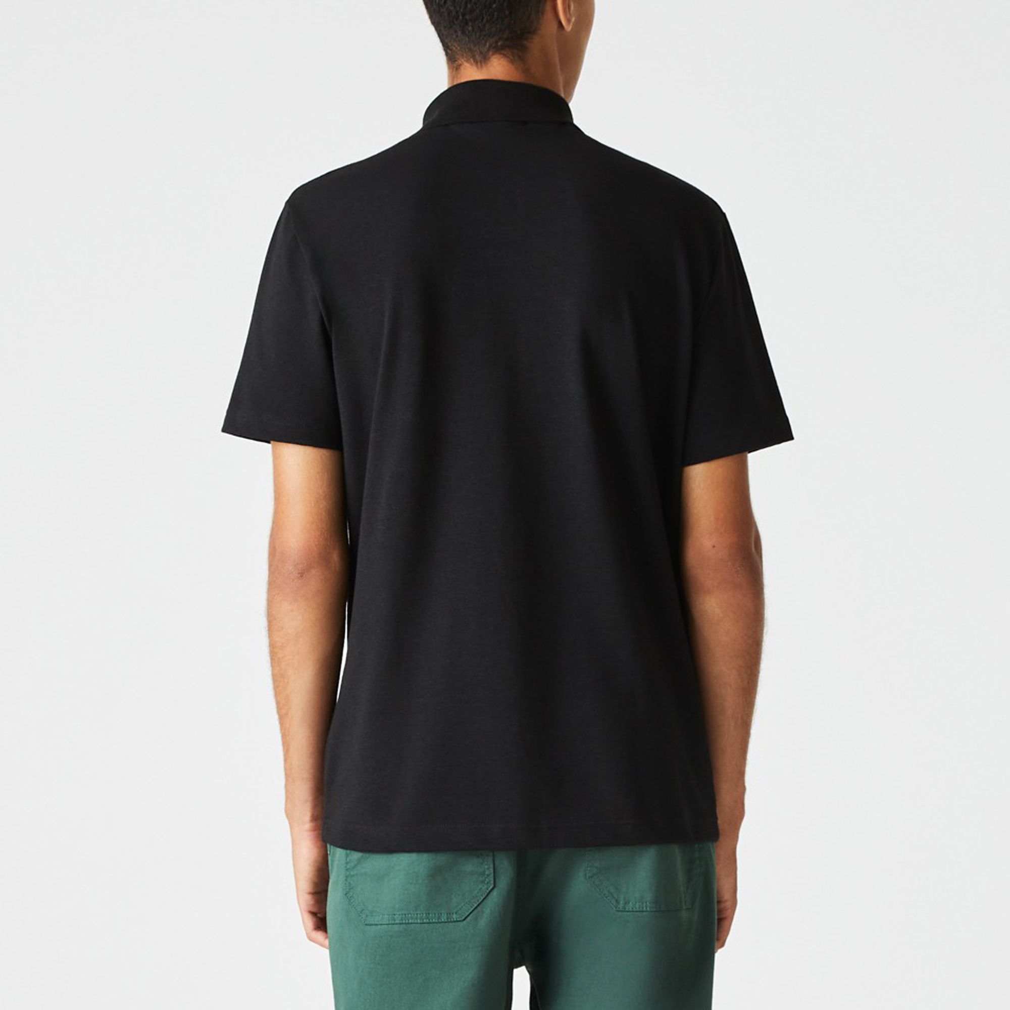 Lacoste Ribbed Collar Polo Heren