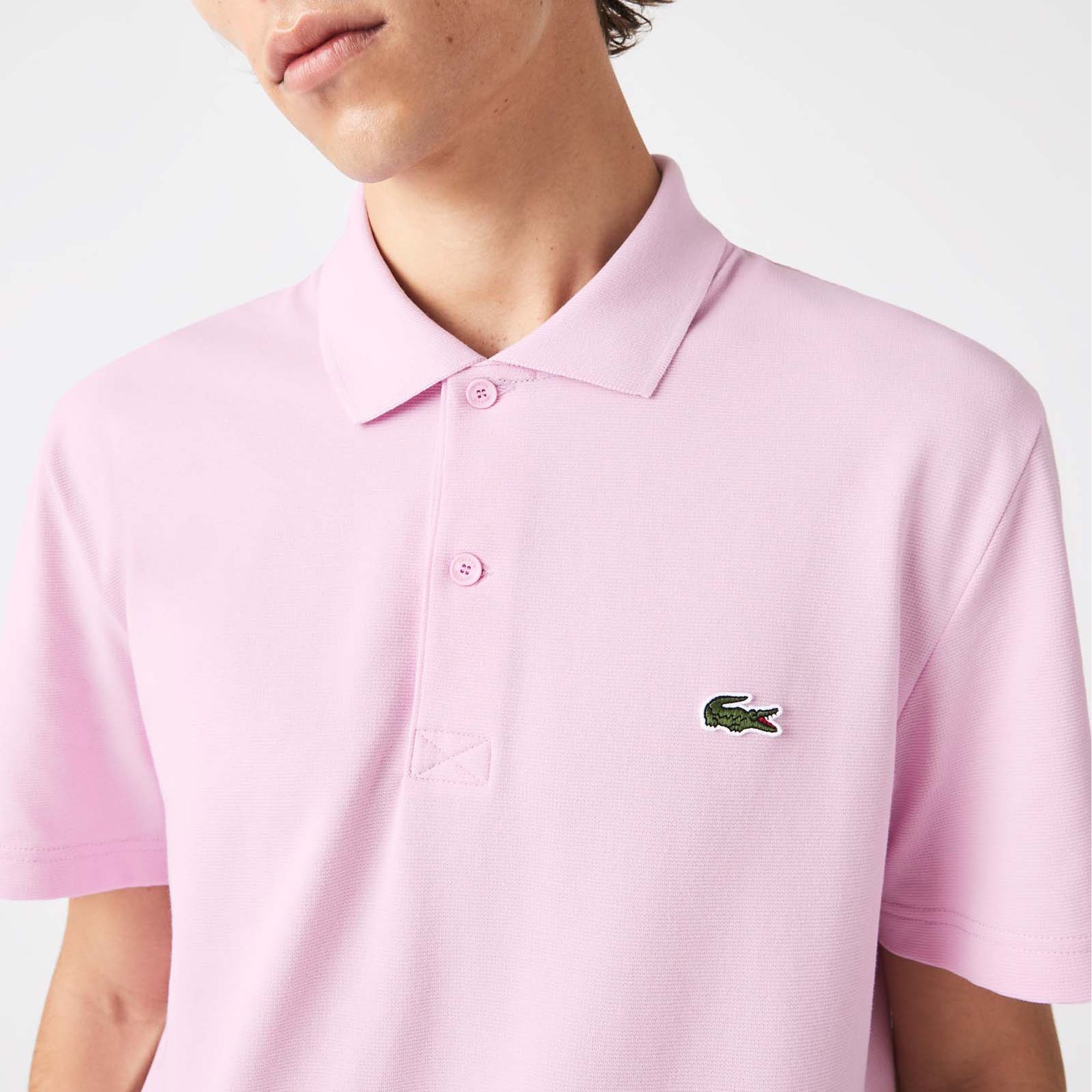 Lacoste Ribbed Collar Polo Heren