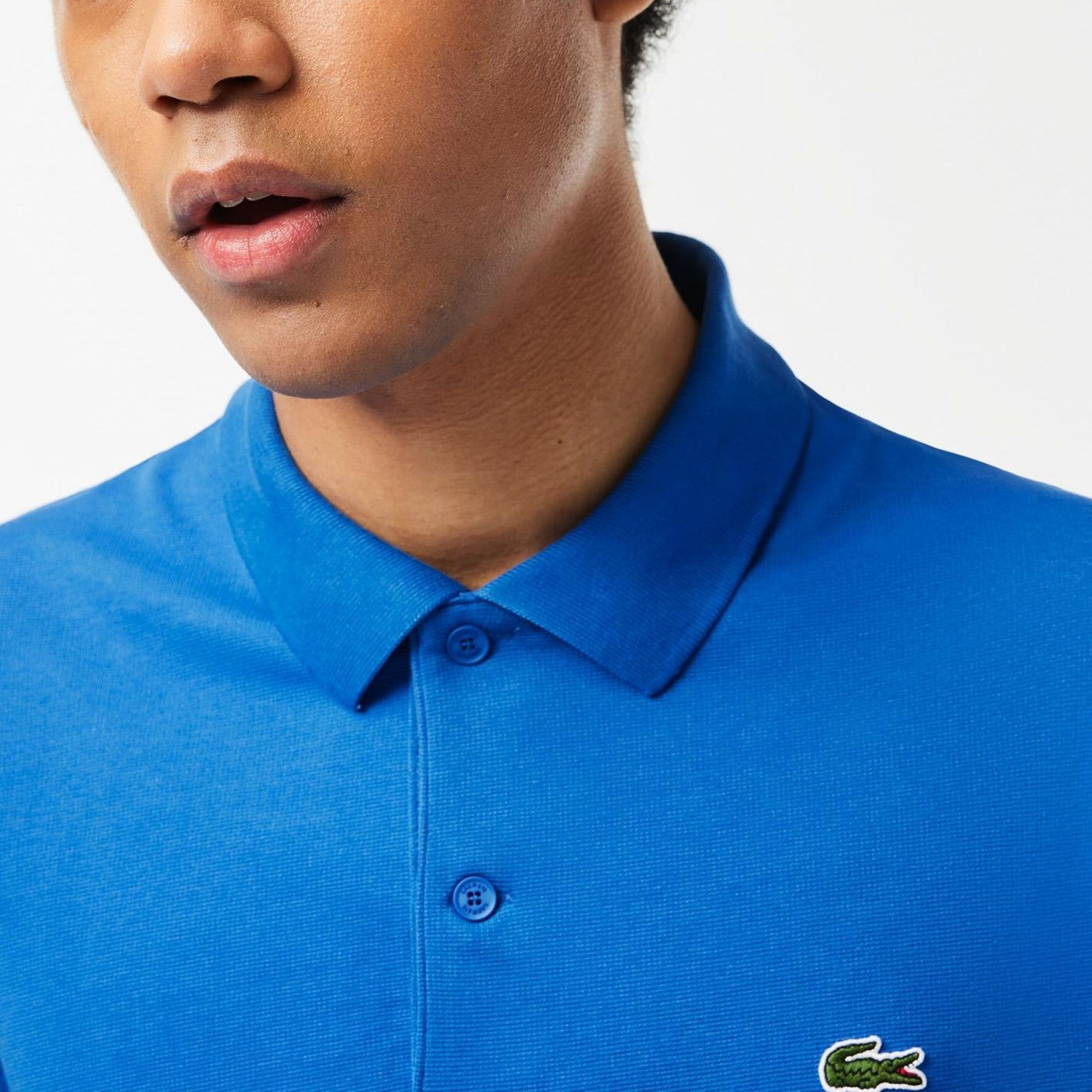 Lacoste Ribbed Collar Polo Heren