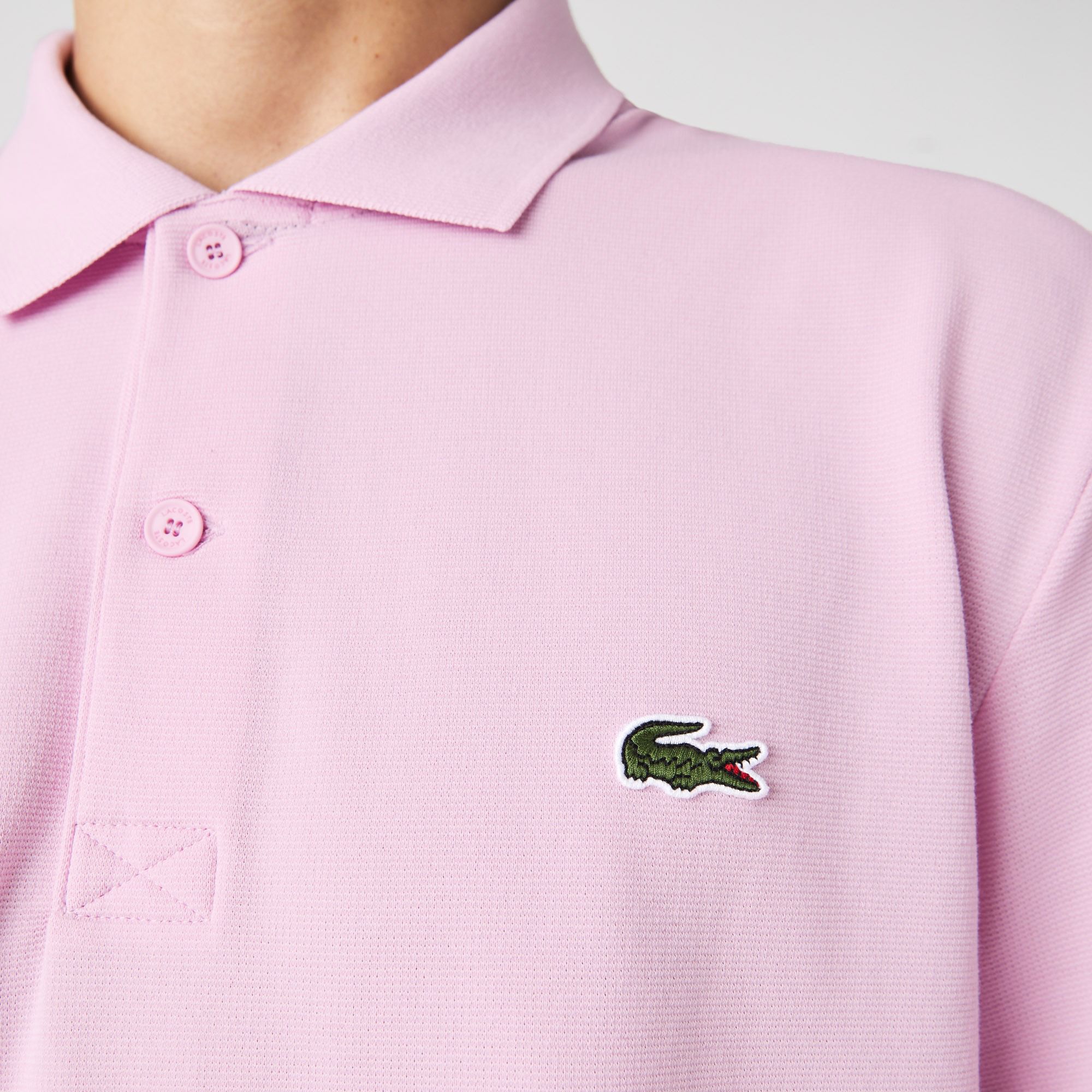 Lacoste Ribbed Collar Polo Heren
