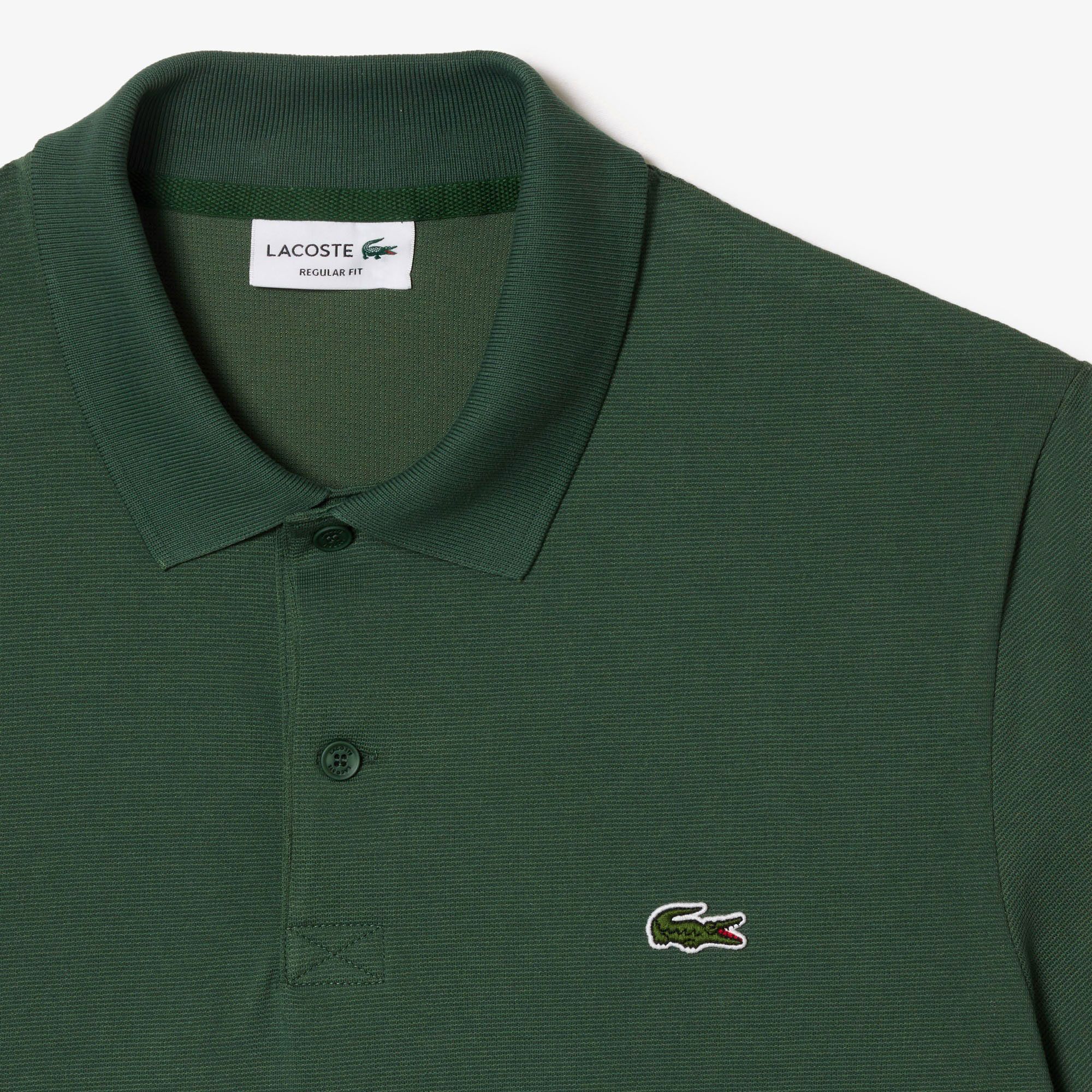 Lacoste Ribbed Collar Polo Heren