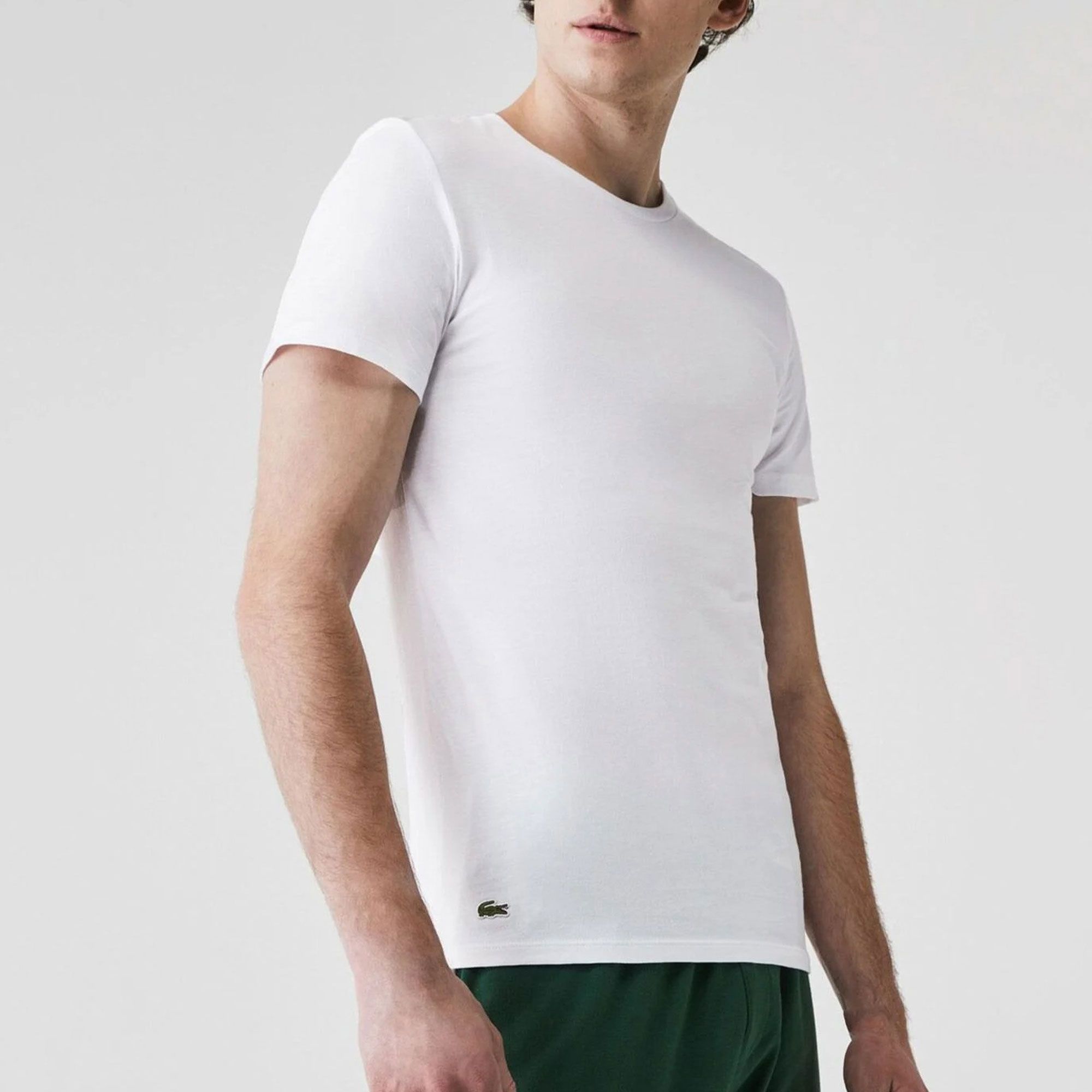 Lacoste Essentials Basic Crew Shirt Hommes (3-pack)