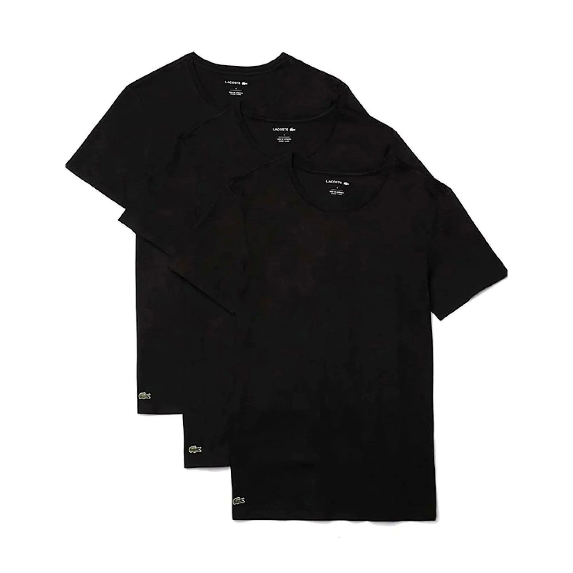 Lacoste Essentials Basic Crew Shirt Heren (3-pack)