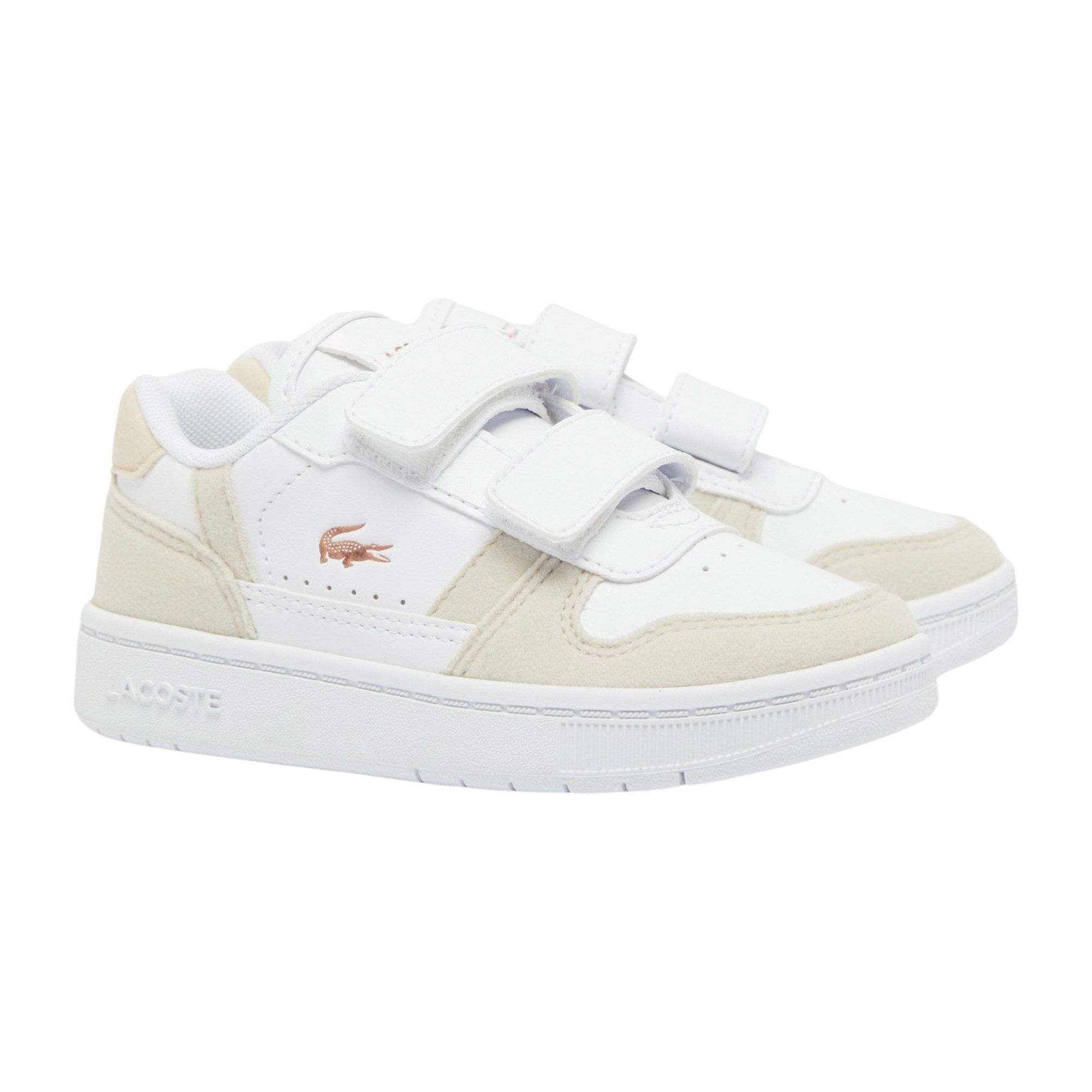 Lacoste sneaker beige en wit