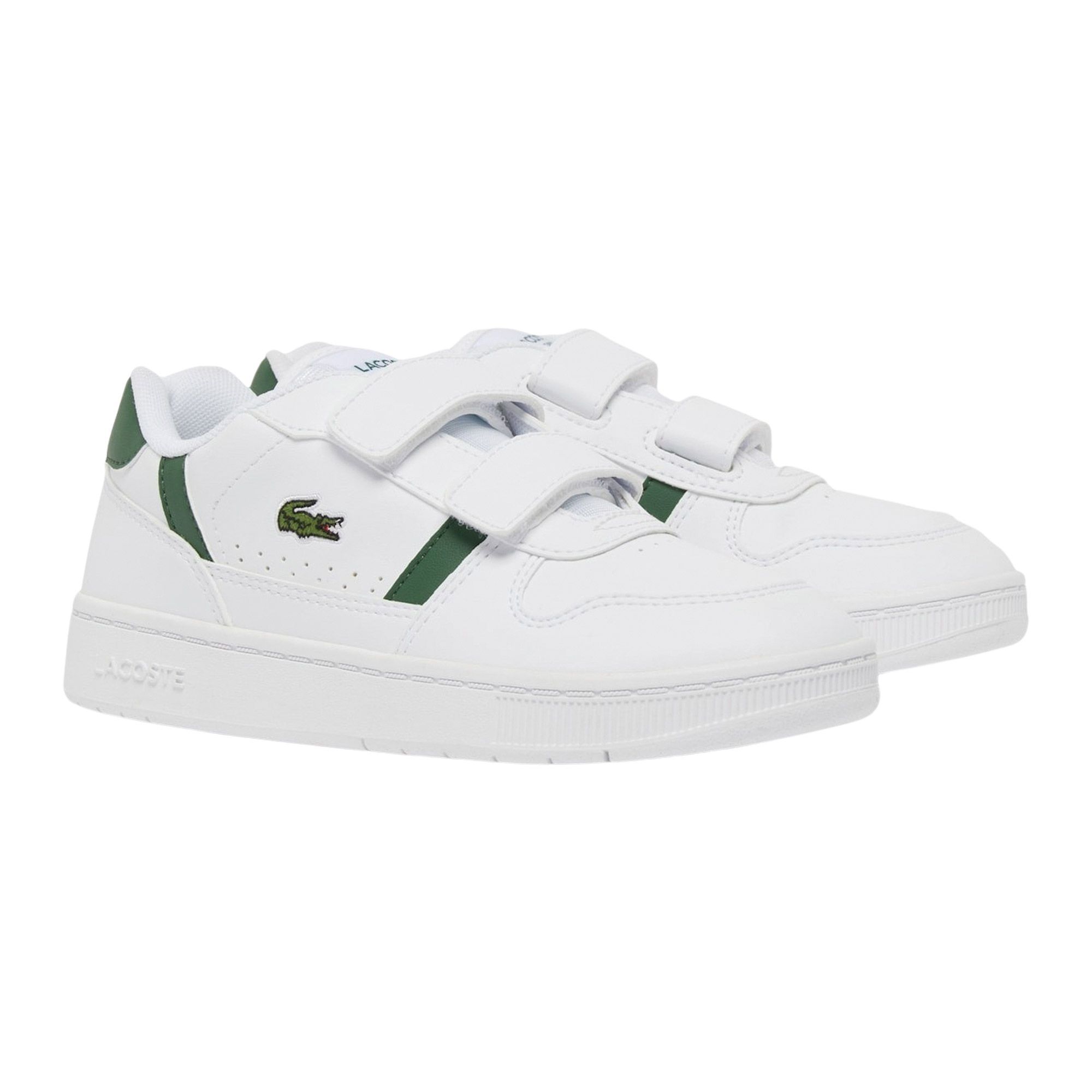 Lacoste babysneaker groen en wit