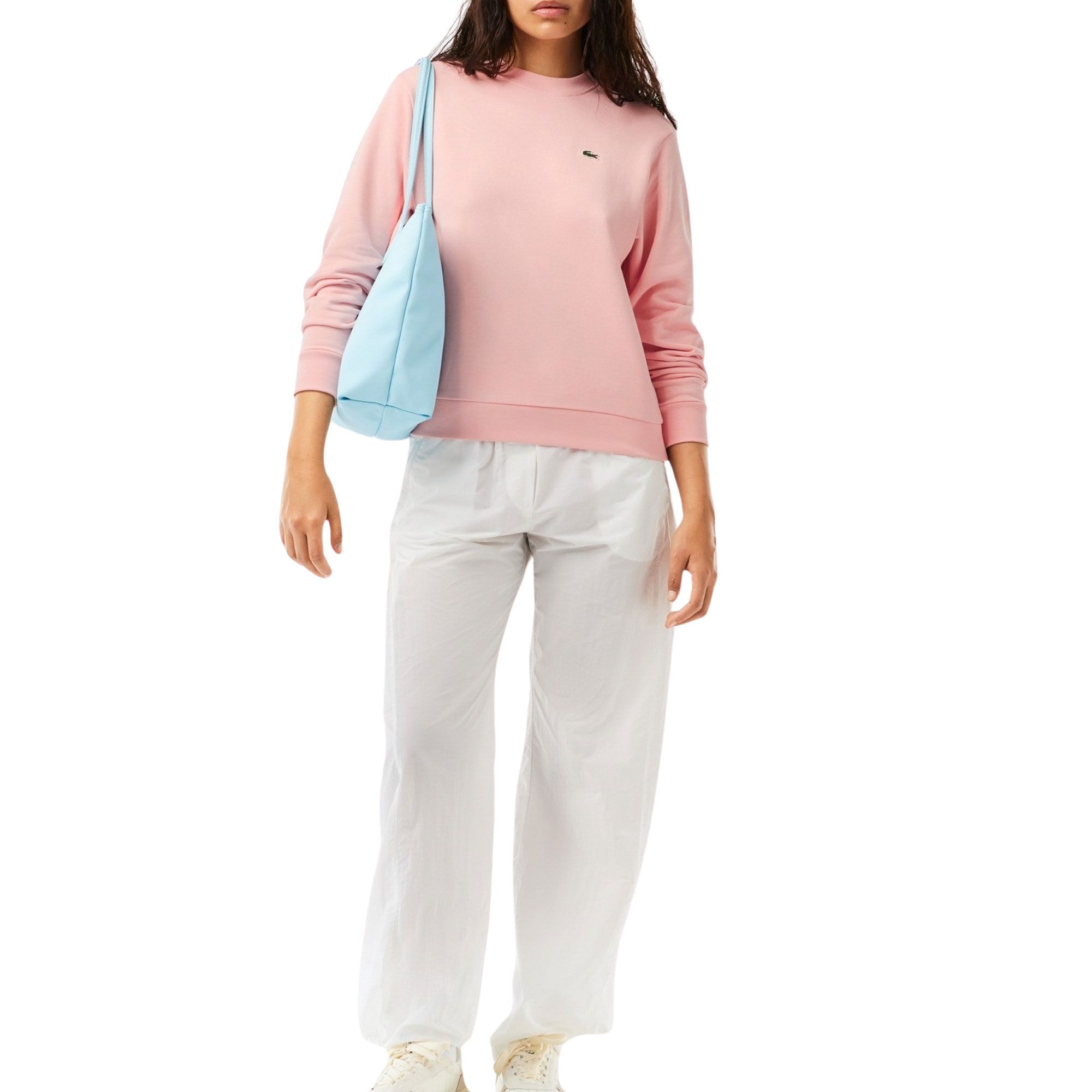Lacoste Colorblock Fleece Crew Sweater Dames