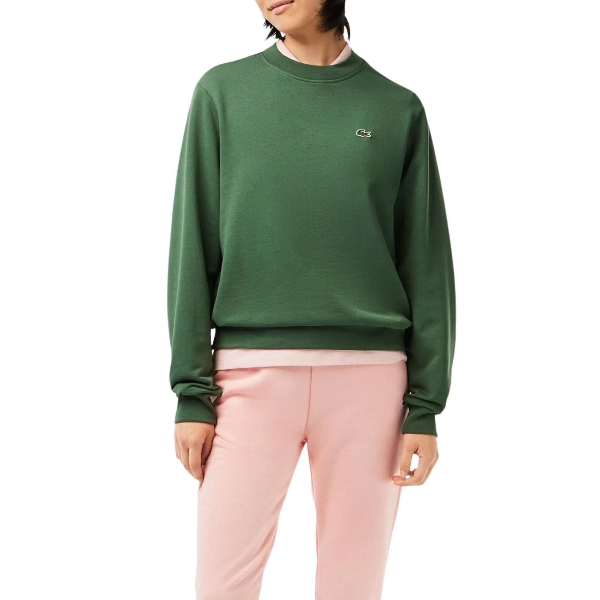 Lacoste Colorblock Fleece Crew Sweater Dames