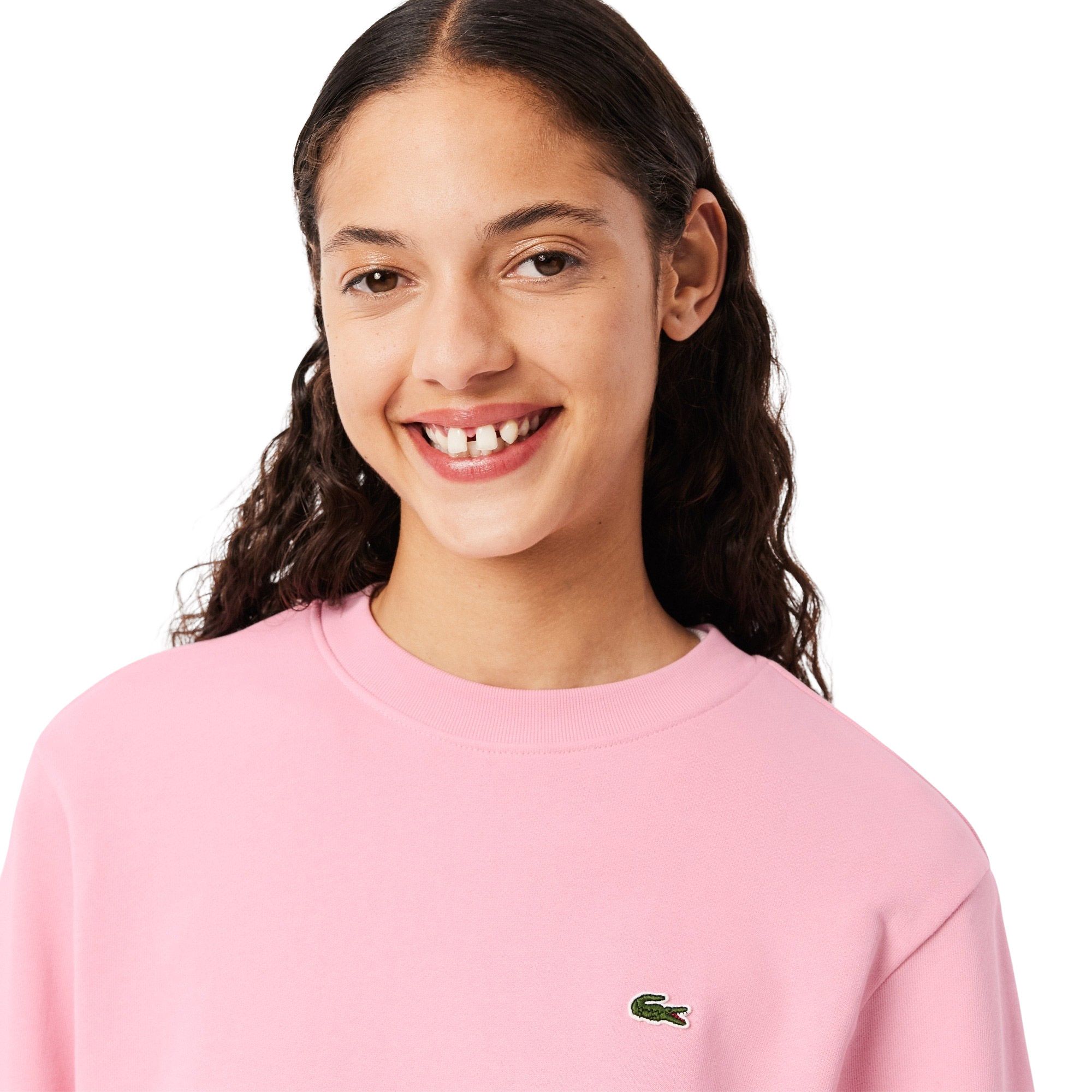 Lacoste Colorblock Fleece Crew Sweater Dames