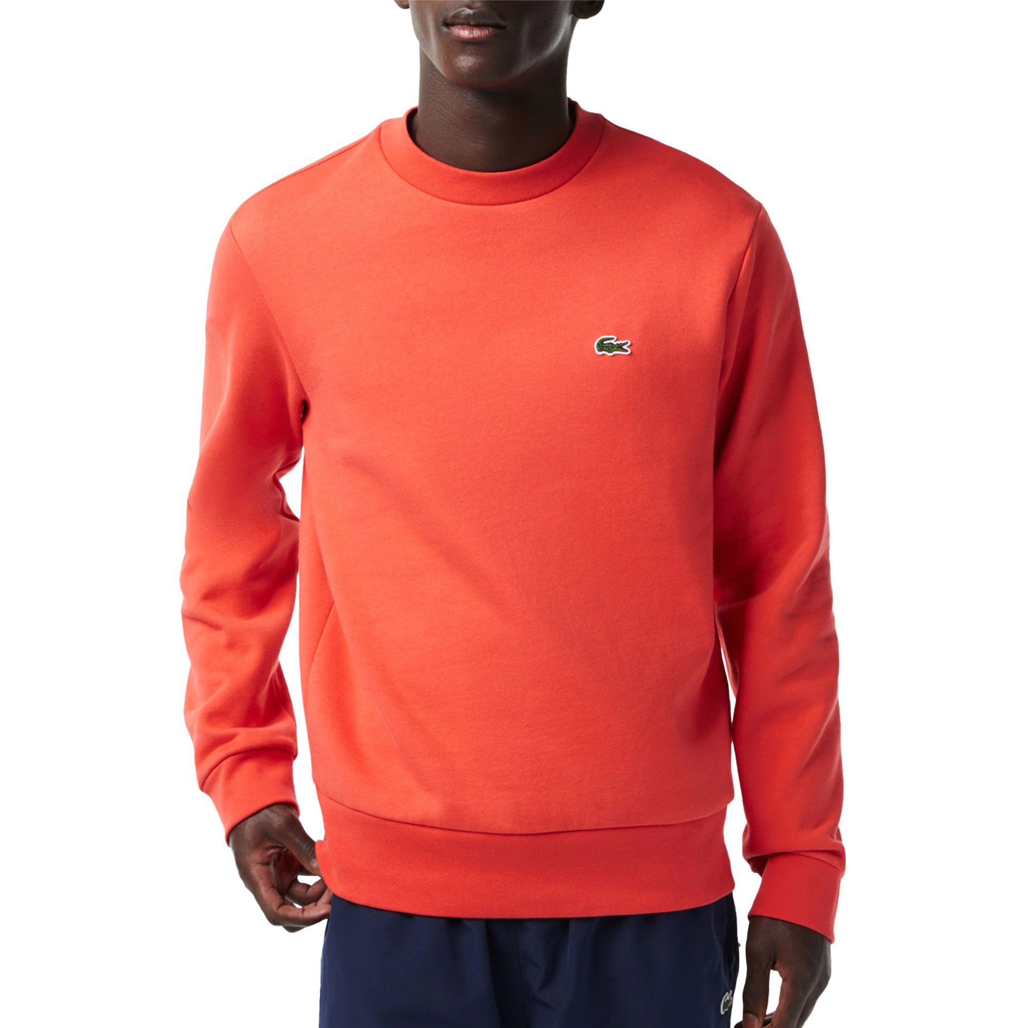 Lacoste Bio Cotton Fleece Crew Sweater Heren