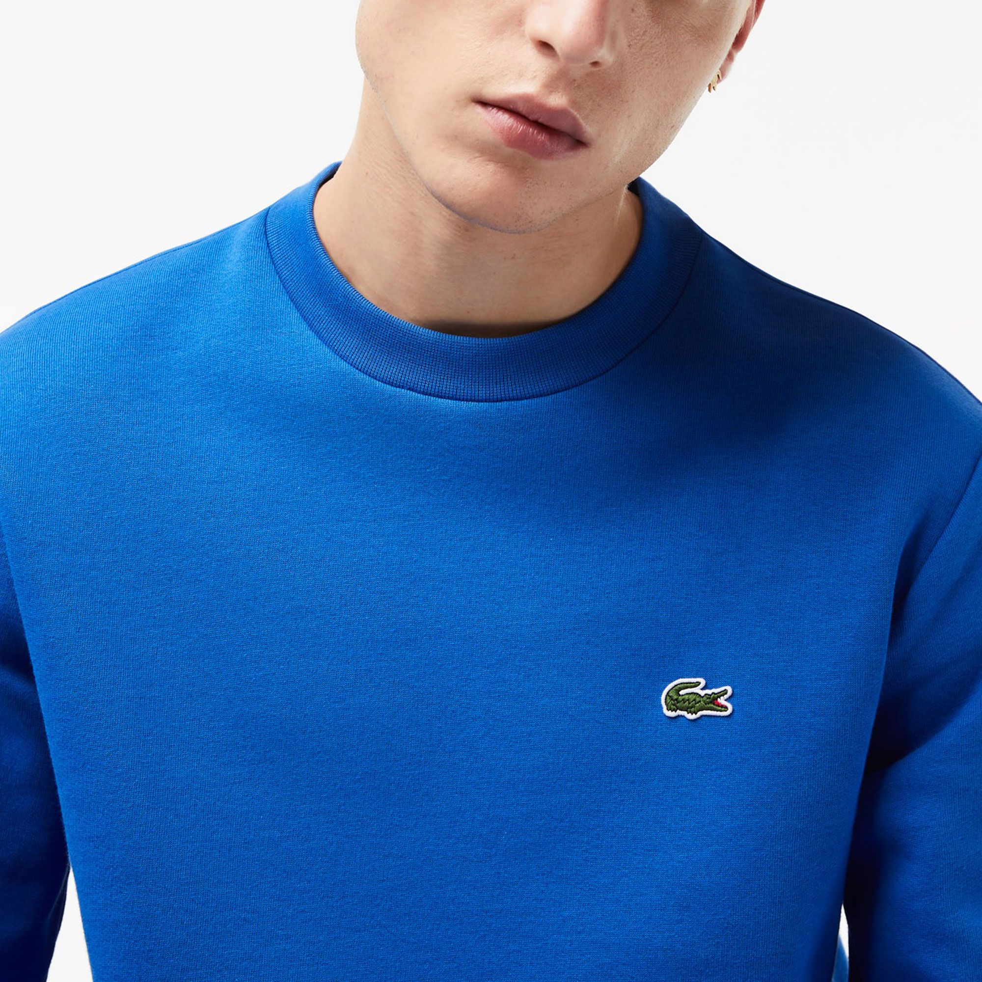 Lacoste Bio Cotton Fleece Crew Sweater Heren