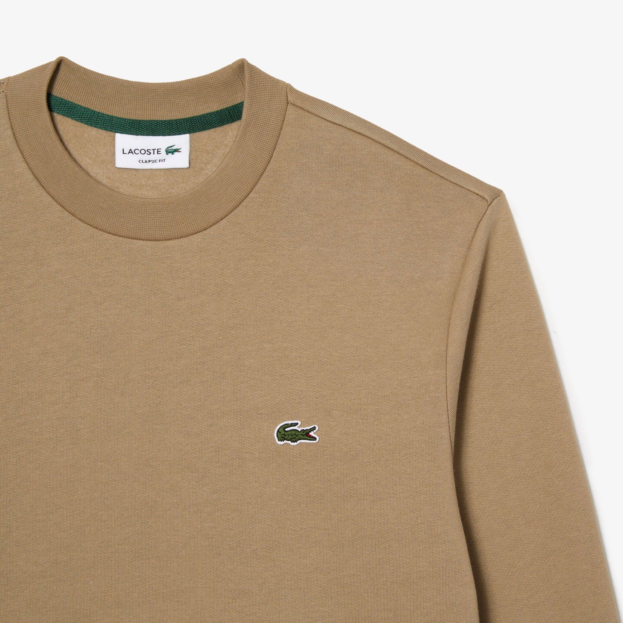 Lacoste Bio Cotton Fleece Crew Sweater Heren