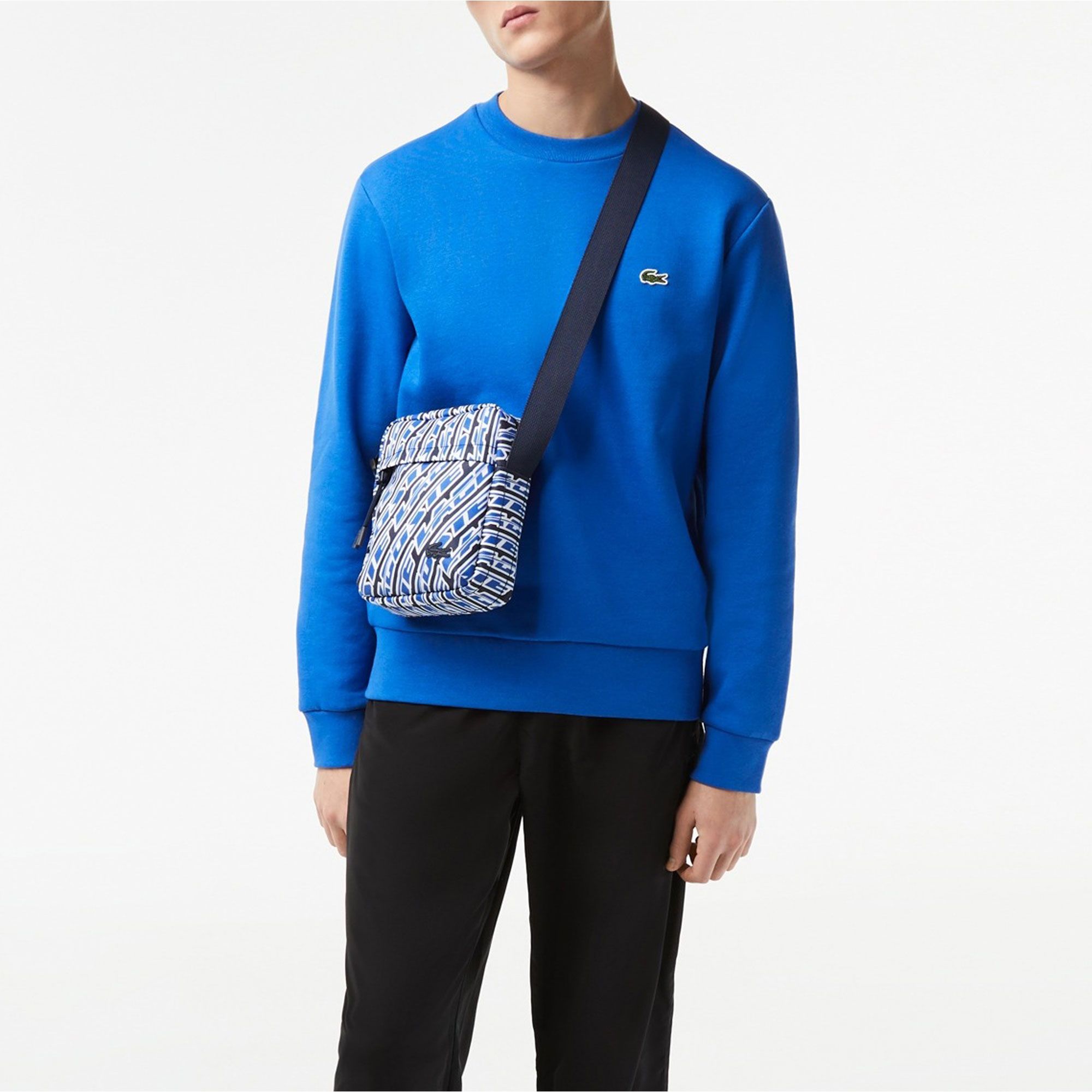 Lacoste Bio Cotton Fleece Crew Sweater Heren