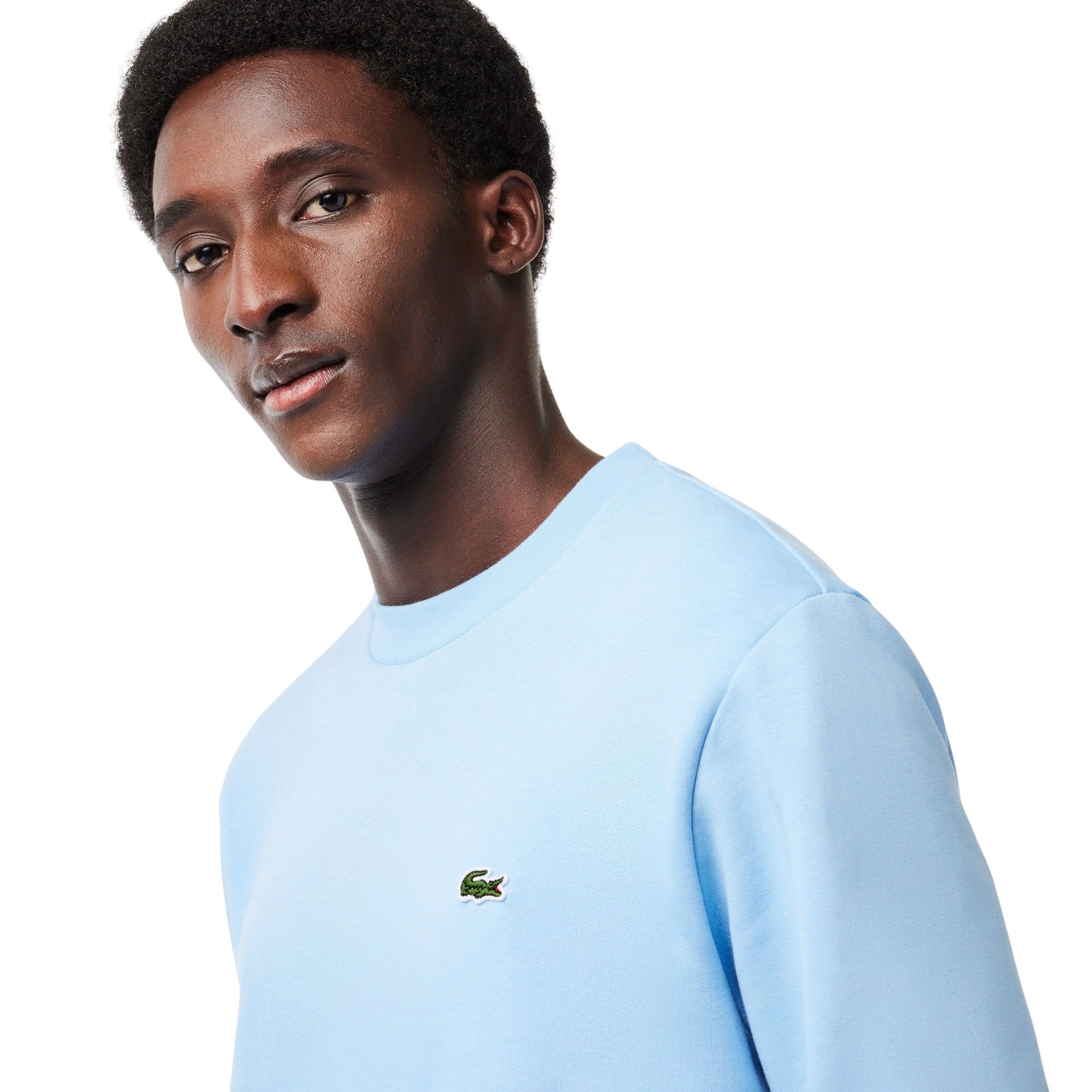 Lacoste Bio Cotton Fleece Crew Sweater Heren