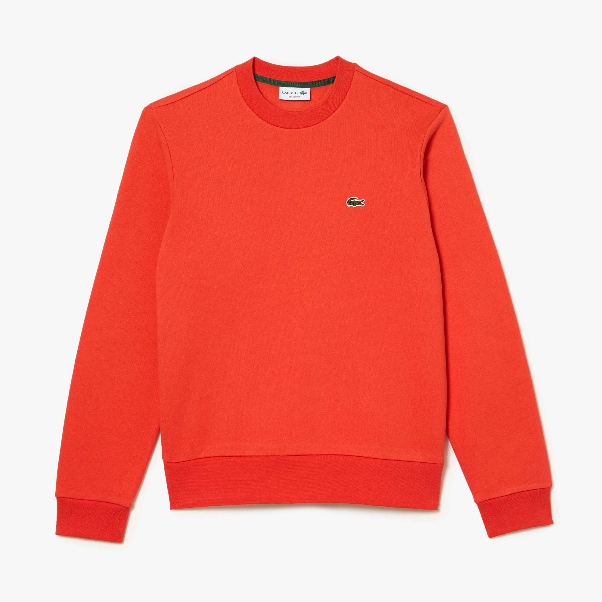 Lacoste Bio Cotton Fleece Crew Sweater Heren