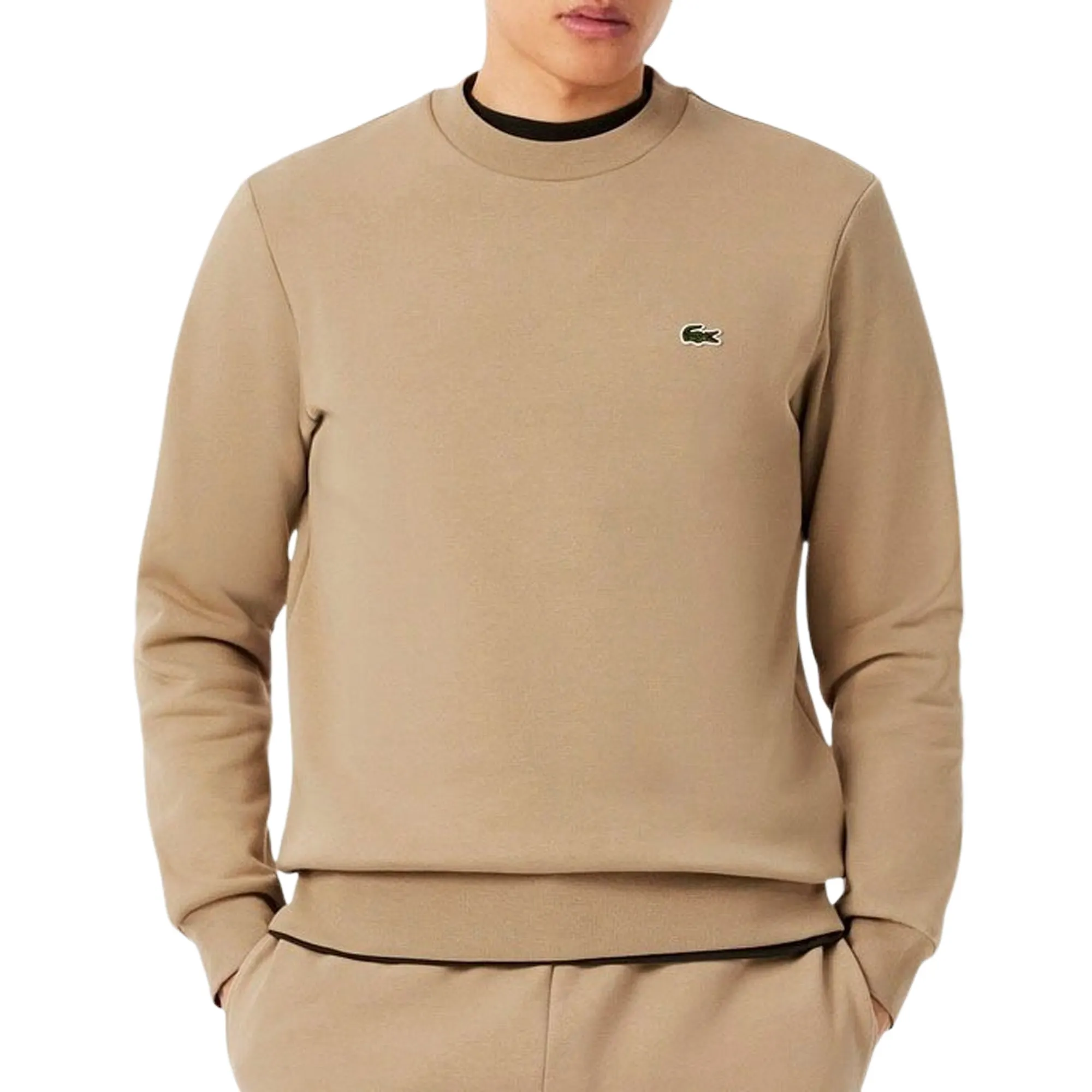 Lacoste Bio Cotton Fleece Crew Sweater Heren