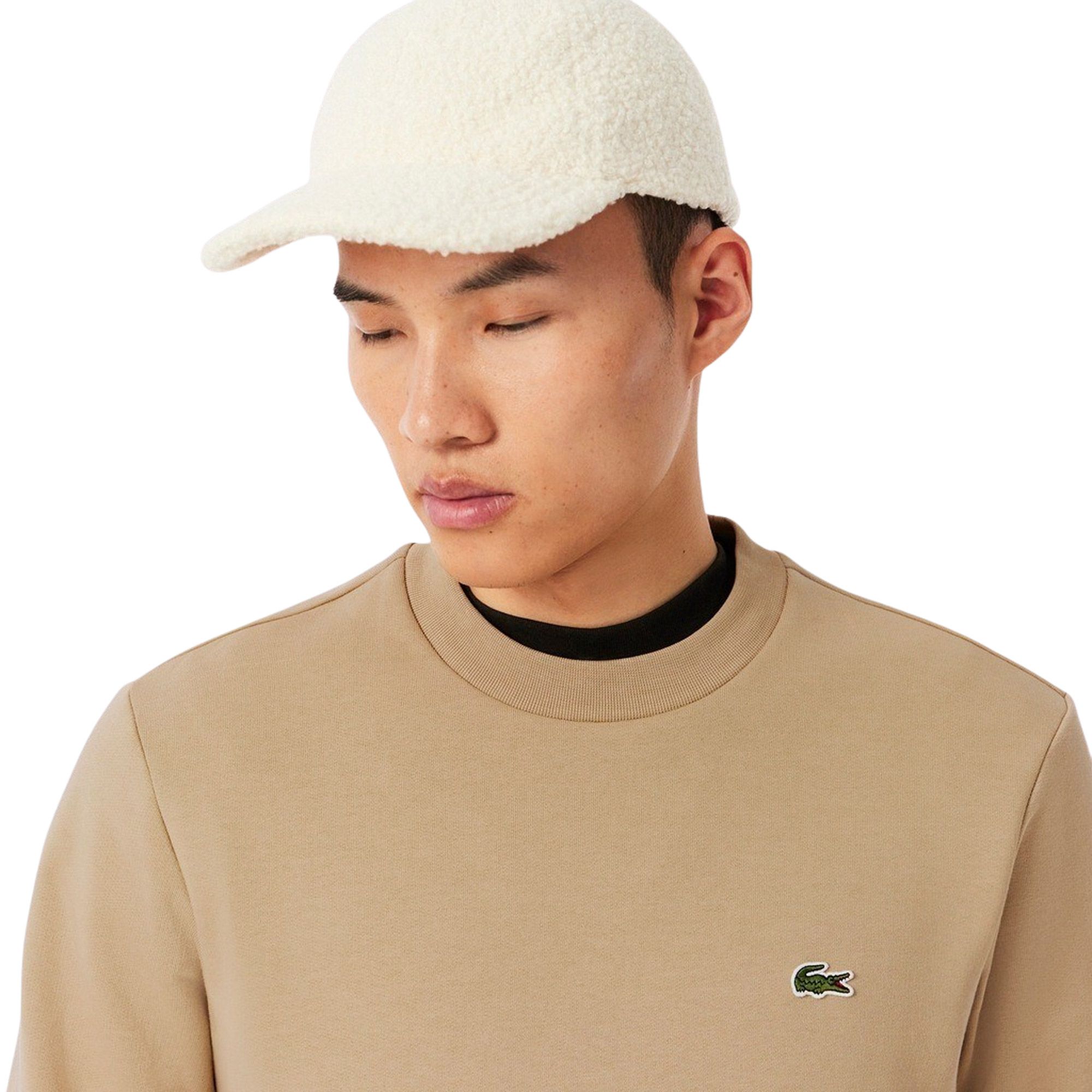 Lacoste Bio Cotton Fleece Crew Sweater Heren