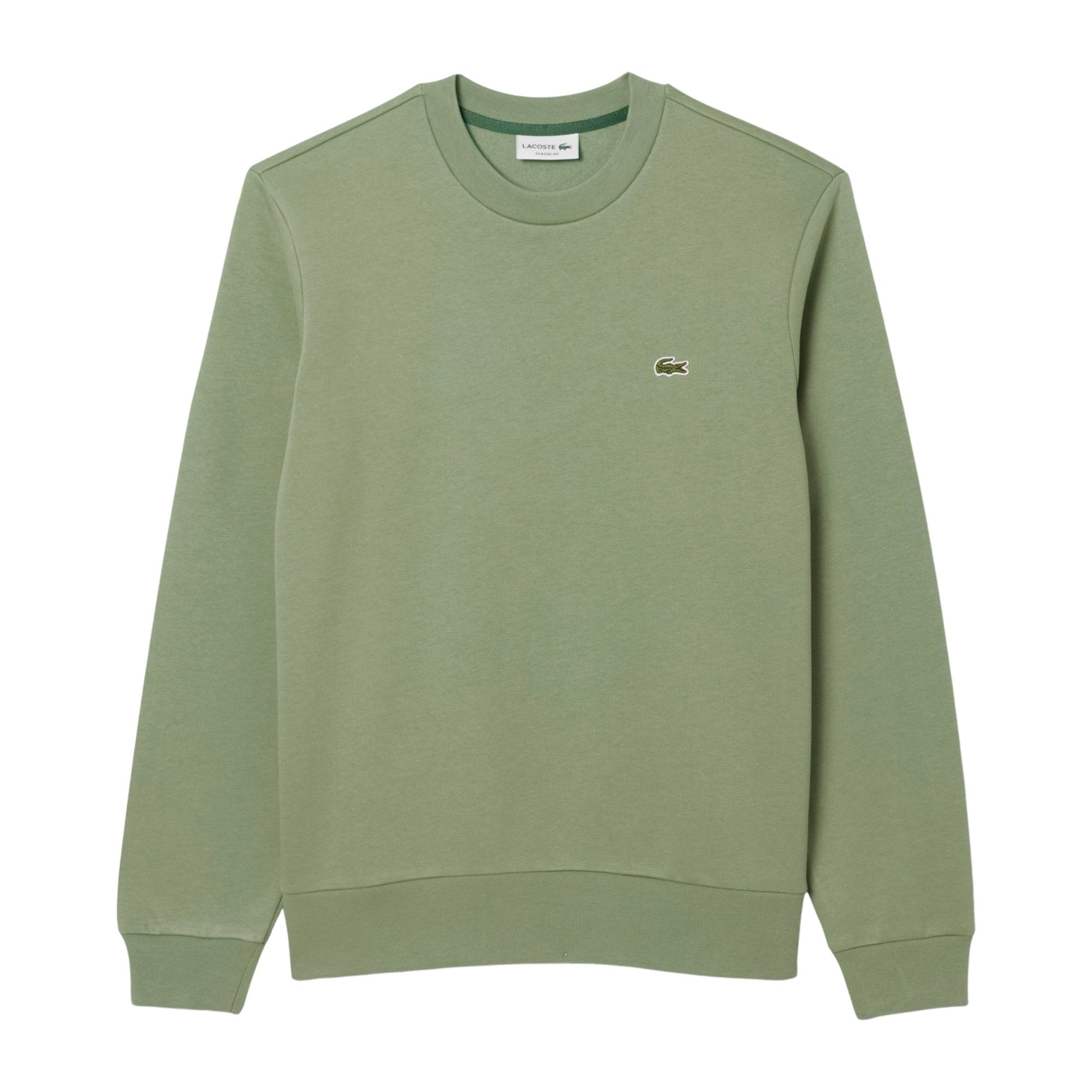 Lacoste Bio Cotton Fleece Crew Sweater Heren