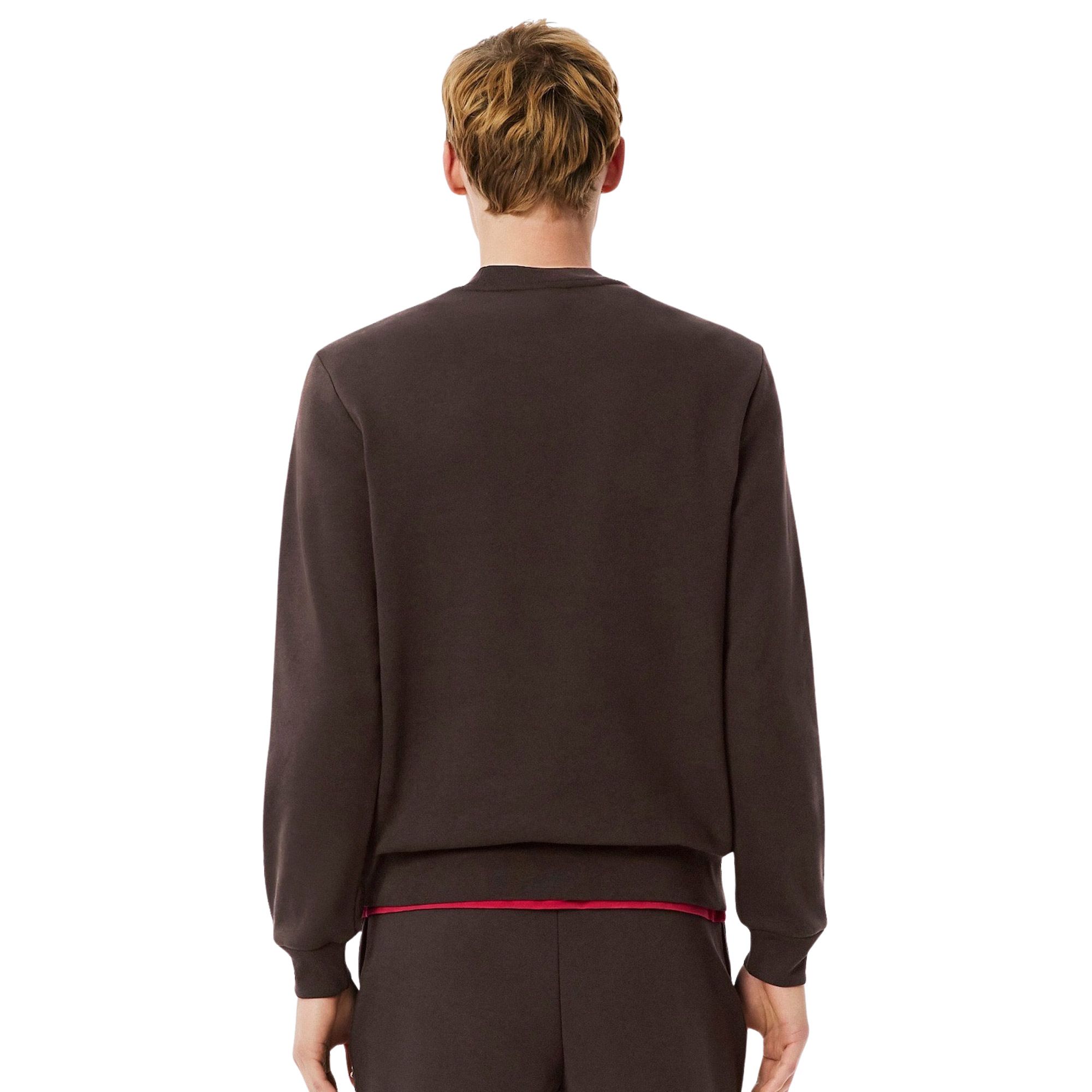Lacoste Bio Cotton Fleece Crew Sweater Heren