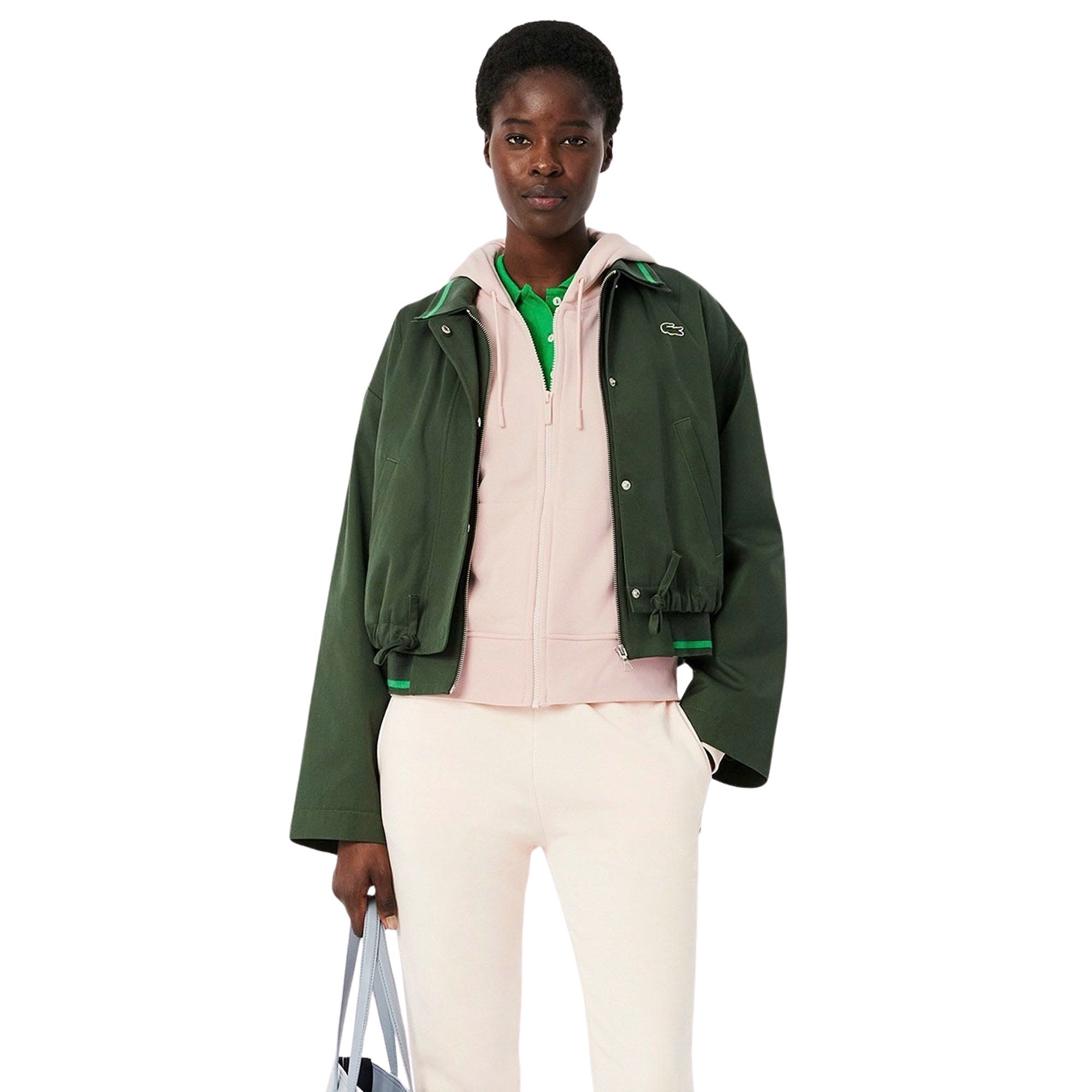 Lacoste Bio Cotton Fleece Hooded Vest Dames